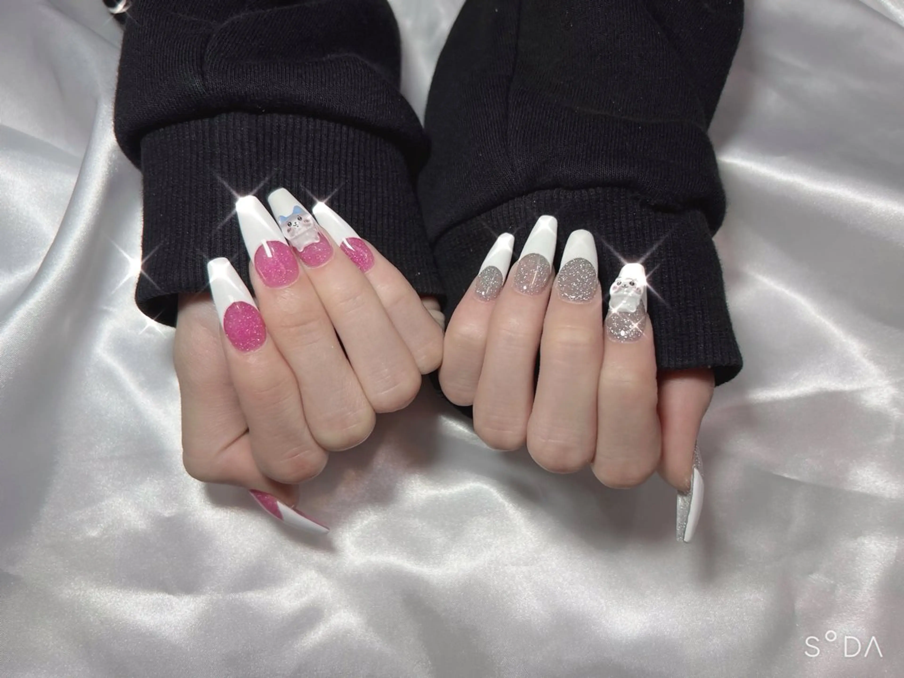 【スカルプ】カラグラ/フレンチの写真