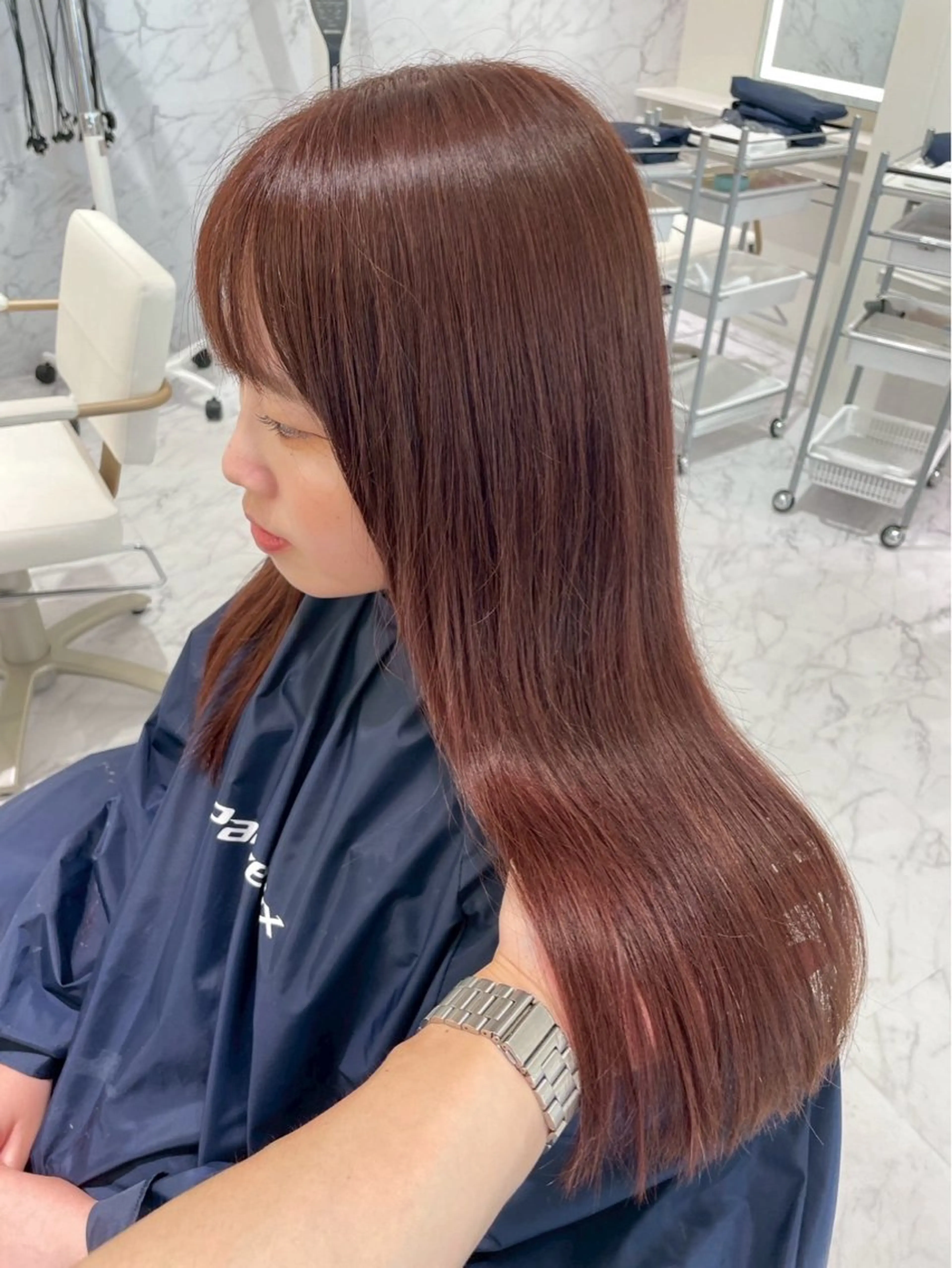 ロング カラー カット ヘアカラー ParveMix🎀 稲垣詞葉のヘアスタイル