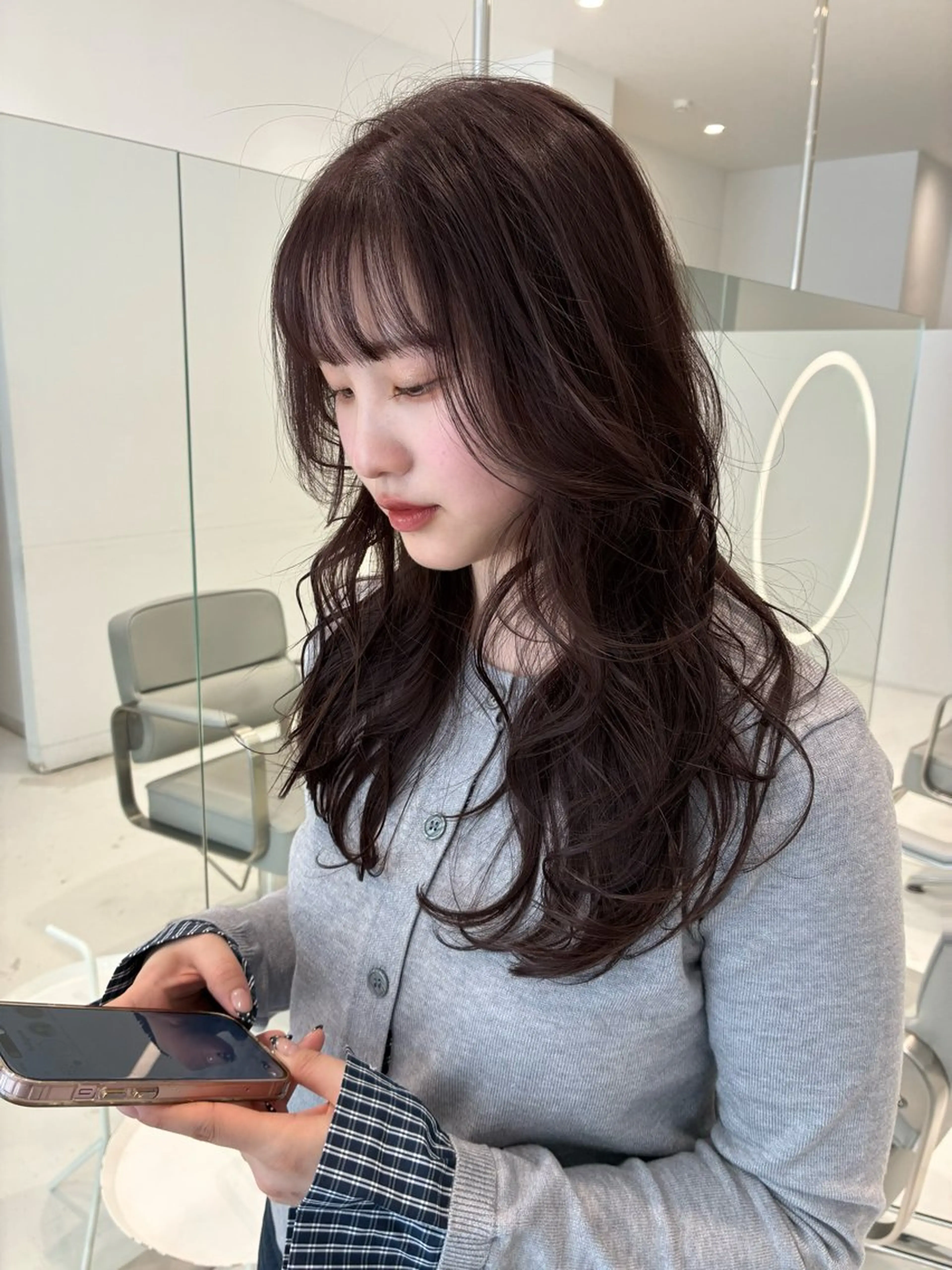 ロング レイヤーカット カット ヘアカラー Nought所属・cono noughtのヘアスタイル