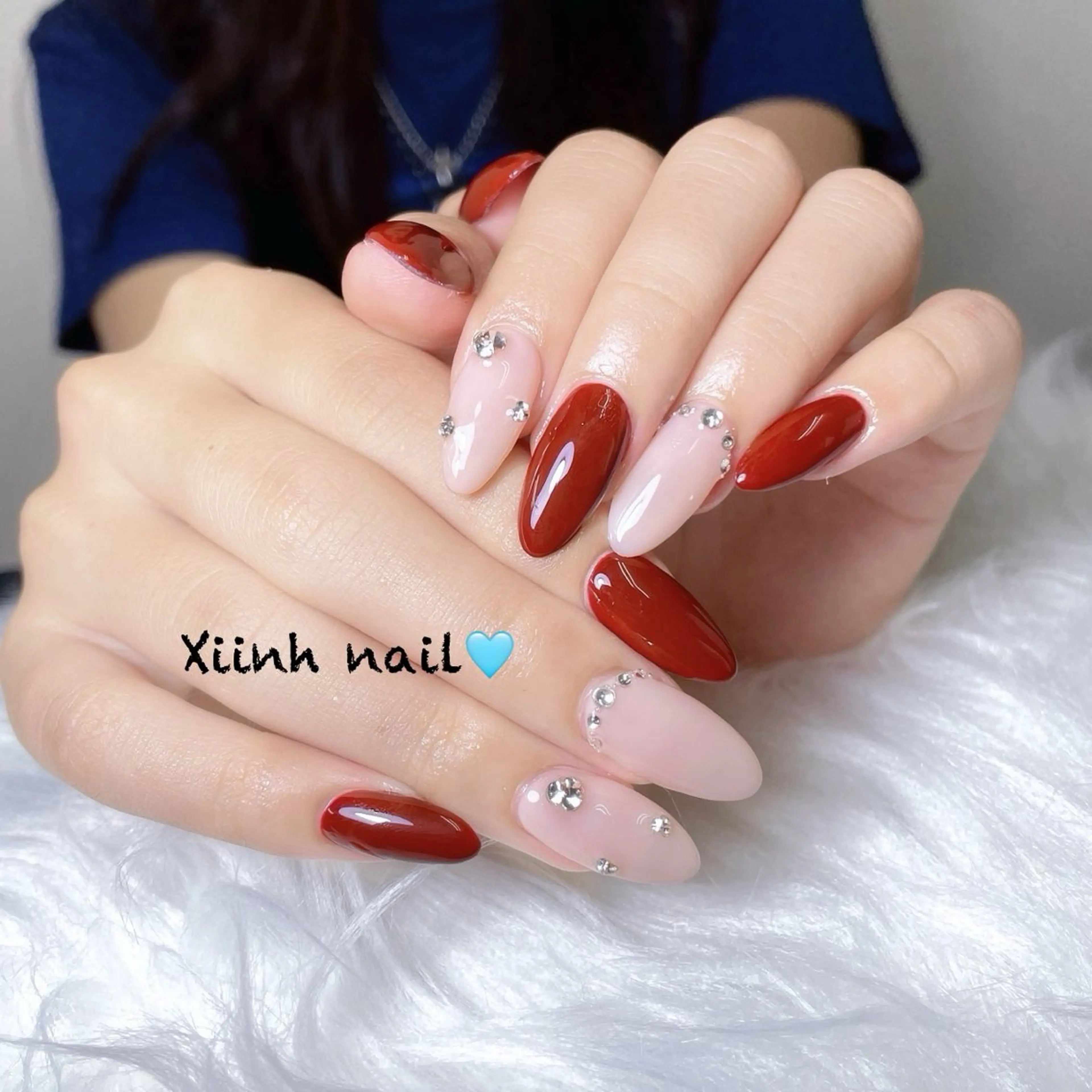 ネイル チークネイル 桜ネイル フットネイル フレンチネイル ジェルネイル ハンドネイル XIINH NAIL SALONのネイルデザイン