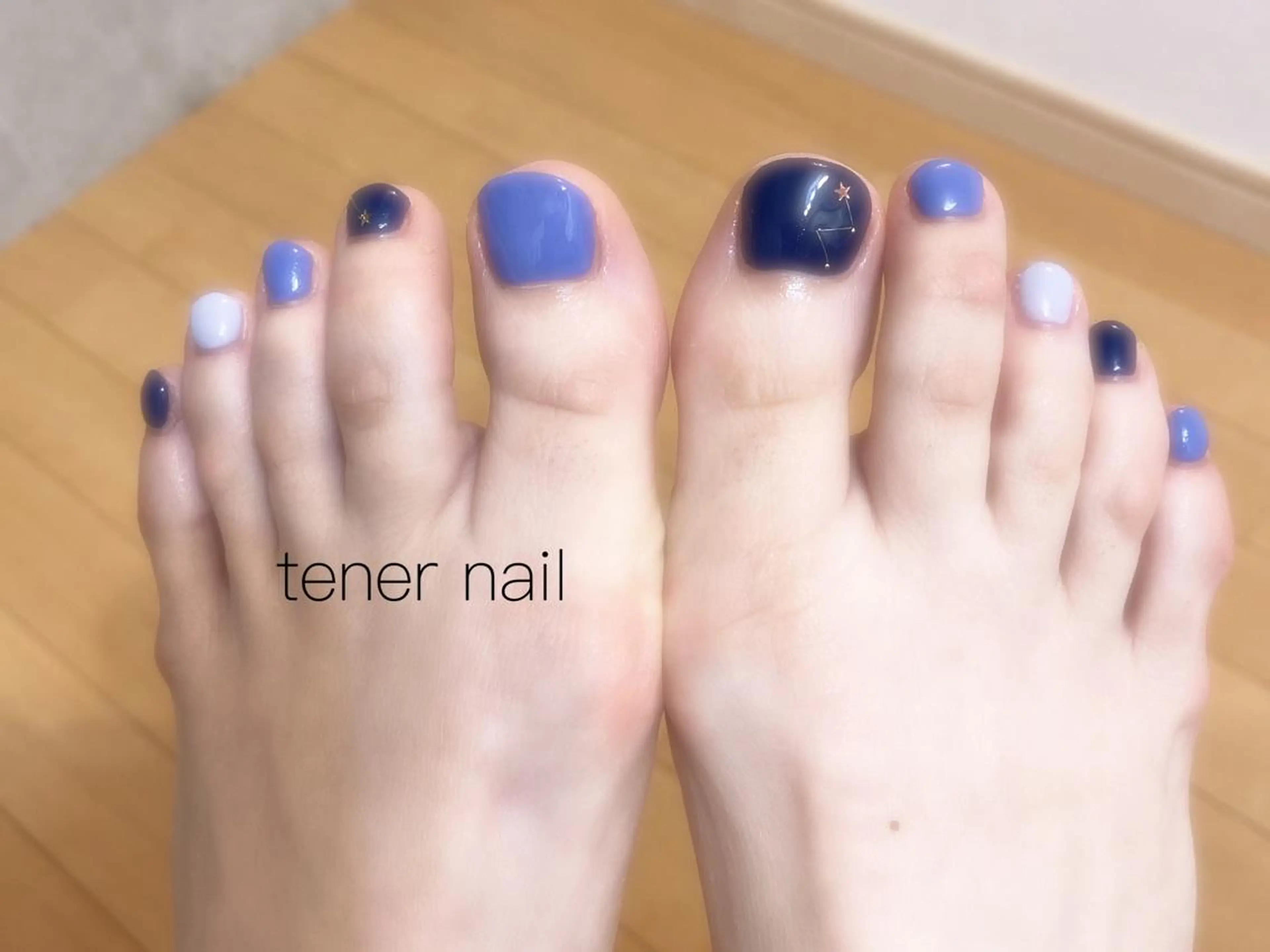 ネイル ブルー tener  nail  テネルネイル所属・テネルネイル tener nailのネイルデザイン