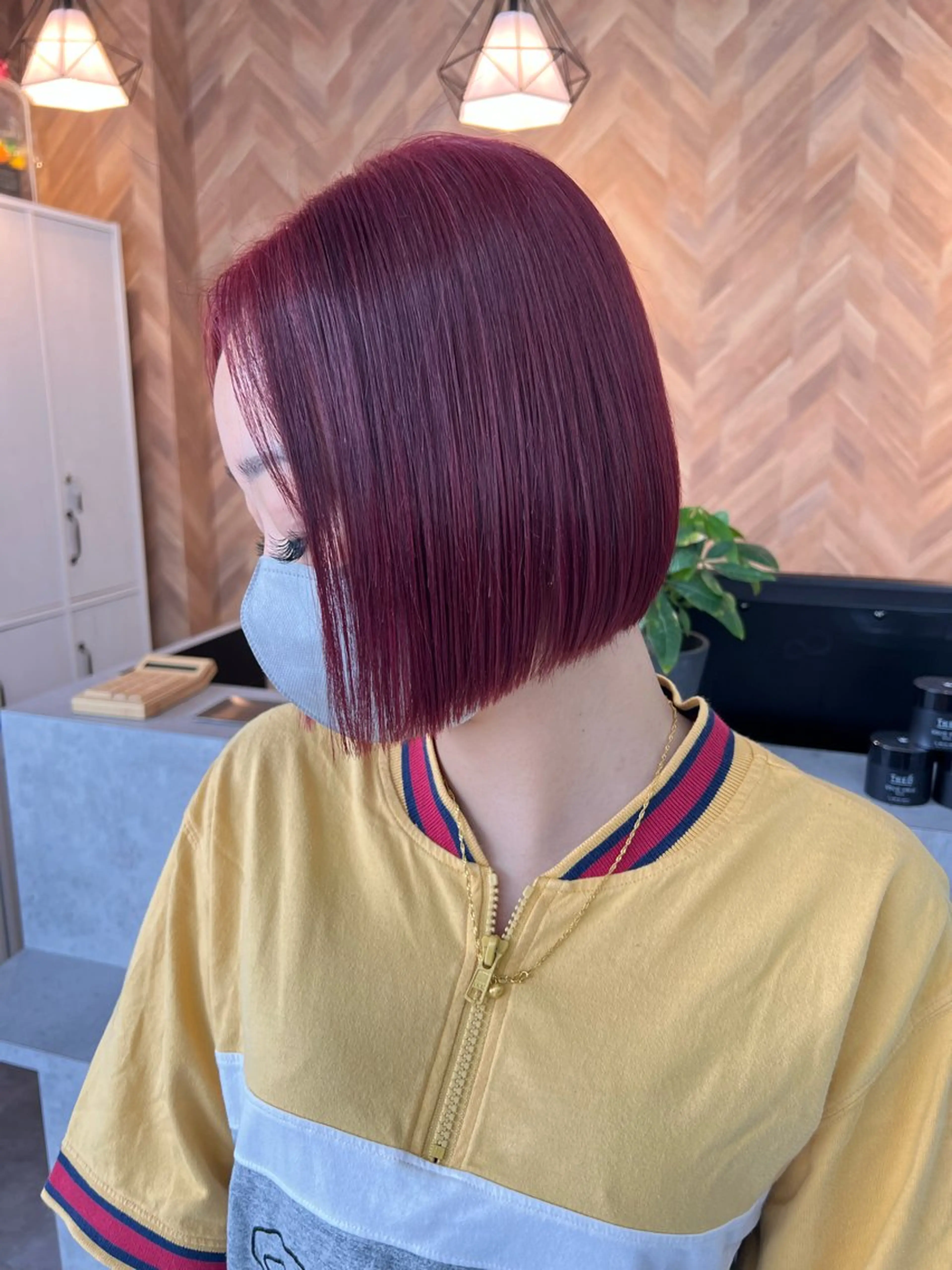 ショート カラー ボブ ハイトーンカラー✨ 永井大貴のヘアスタイル