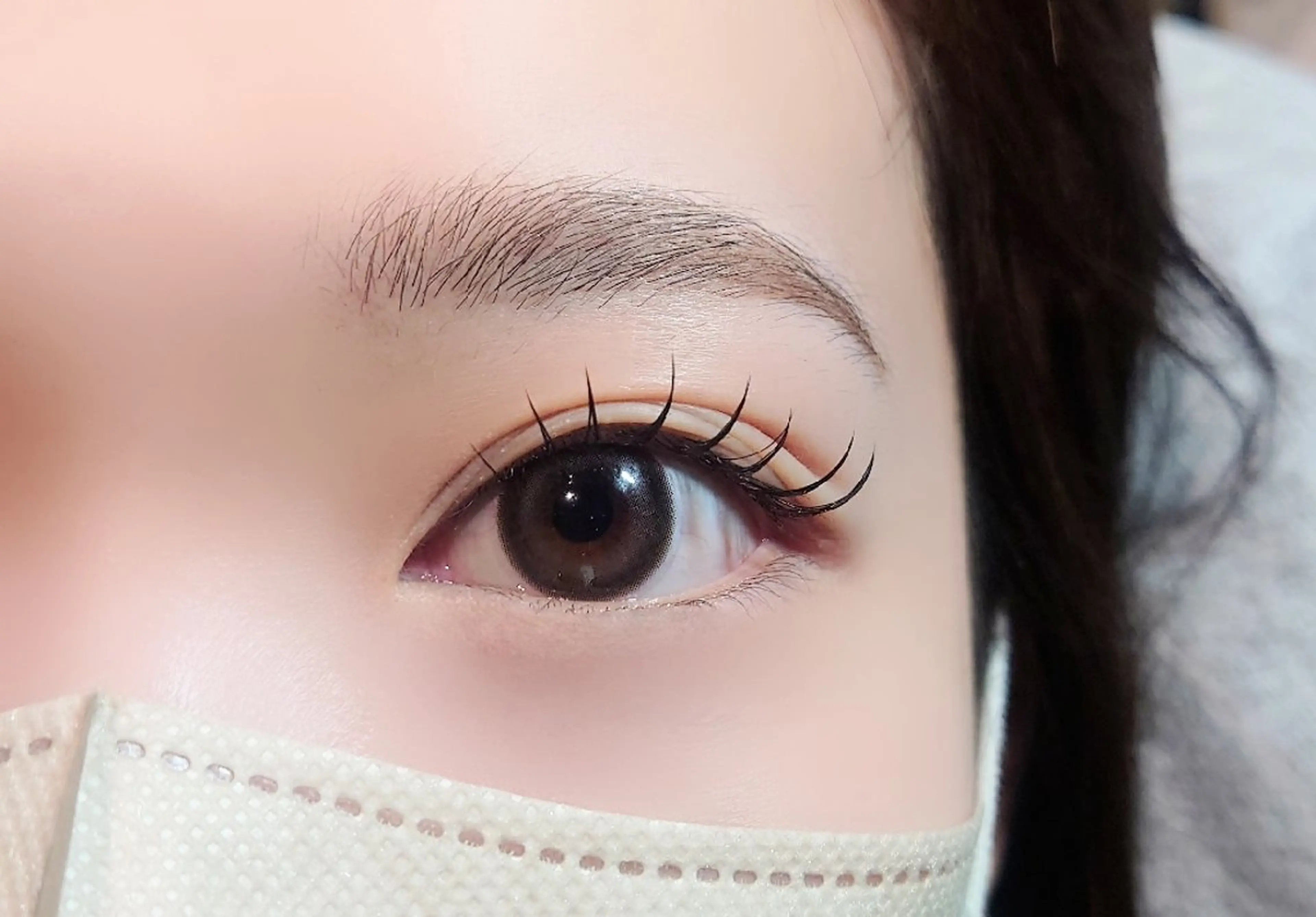 マツエク・マツパ Cカール フラットラッシュ ナチュラル マツエク Makea天神大名店 NANAのマツエク・マツパデザイン