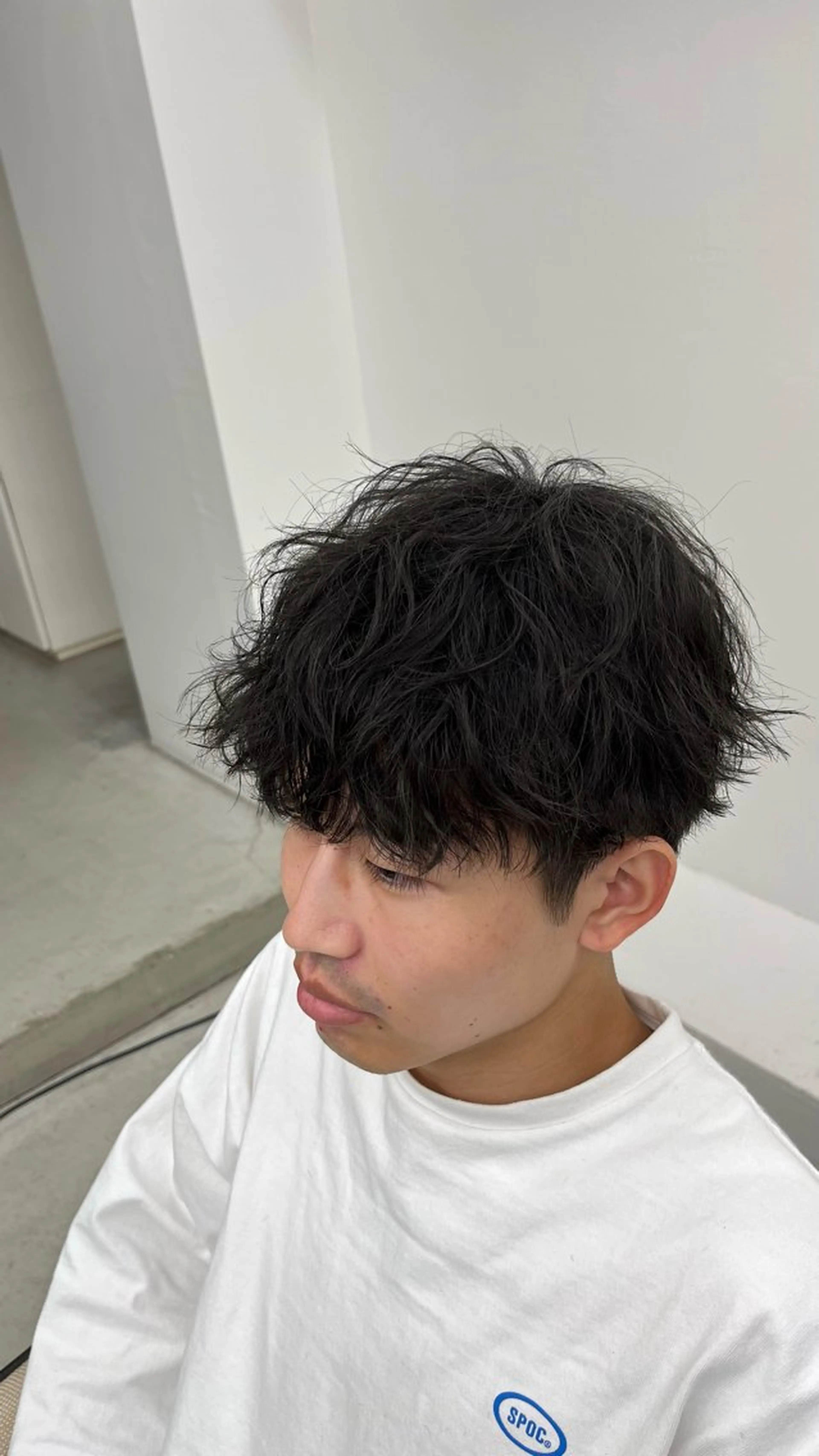 メンズ センターパート フェザーパーマ マッシュ メンズパーマ 波巻きパーマ Hair Salon LUCEY所属・メンズパーマ/カラ ー/川越/成田最のヘアスタイル