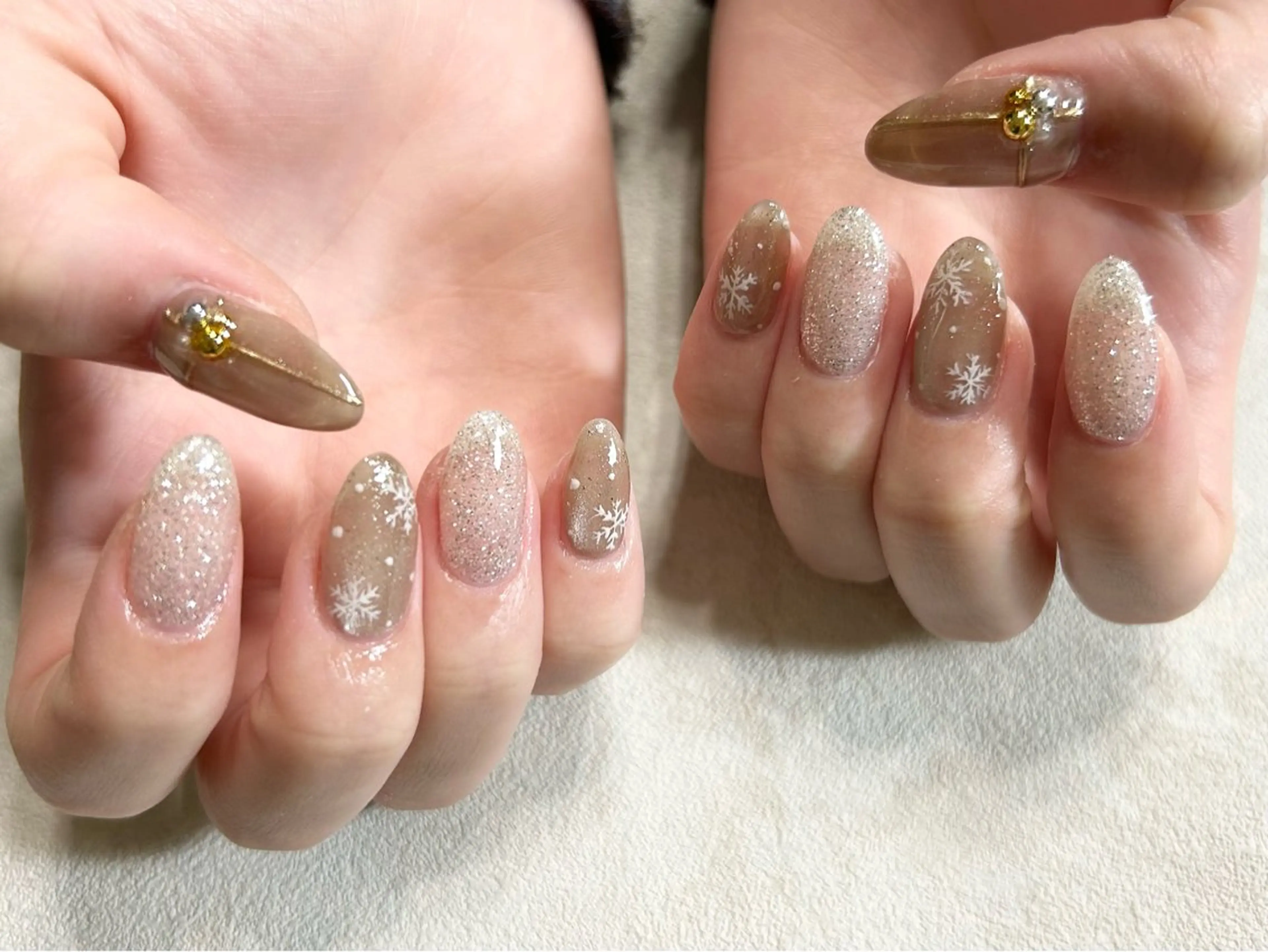 ミディアム ハンドネイル フットネイル salon miii Kanekoのネイルデザイン