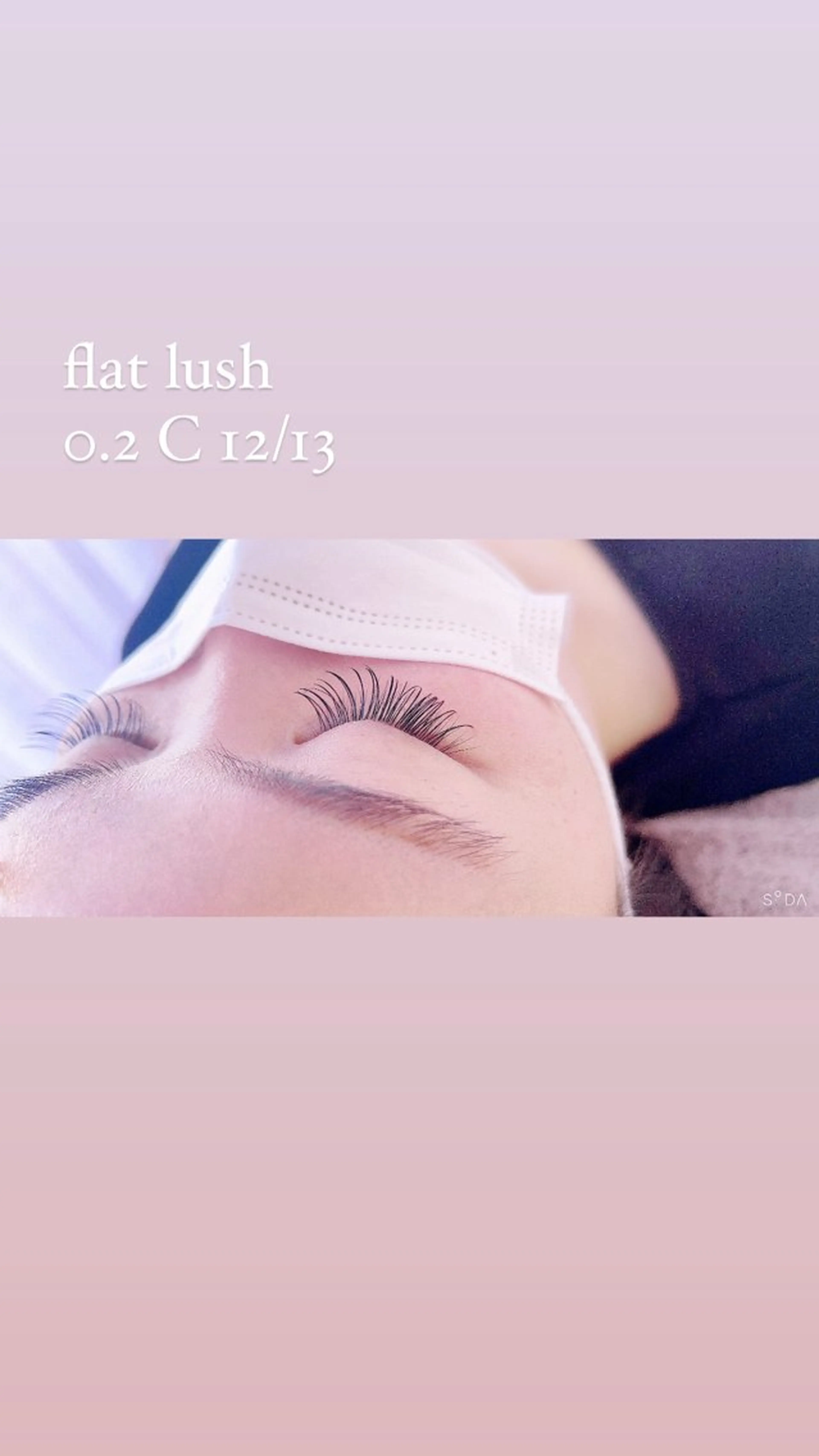 マツエク・マツパ フラットラッシュ Cherir MASAMIのマツエク・マツパデザイン