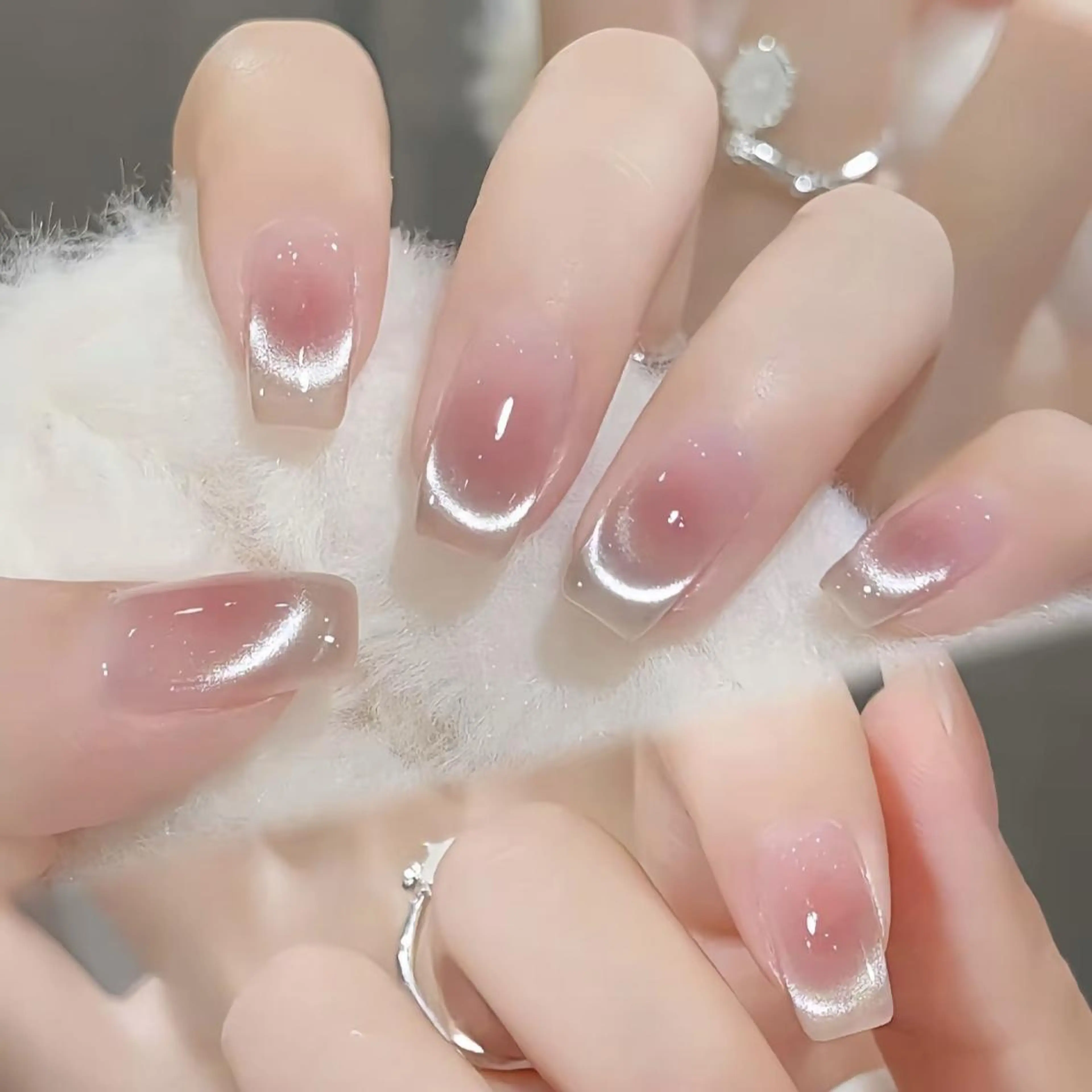 🌸🌸2025INS大人気ワンホンネイルチークネイル🌸🌸オフ+500円の写真