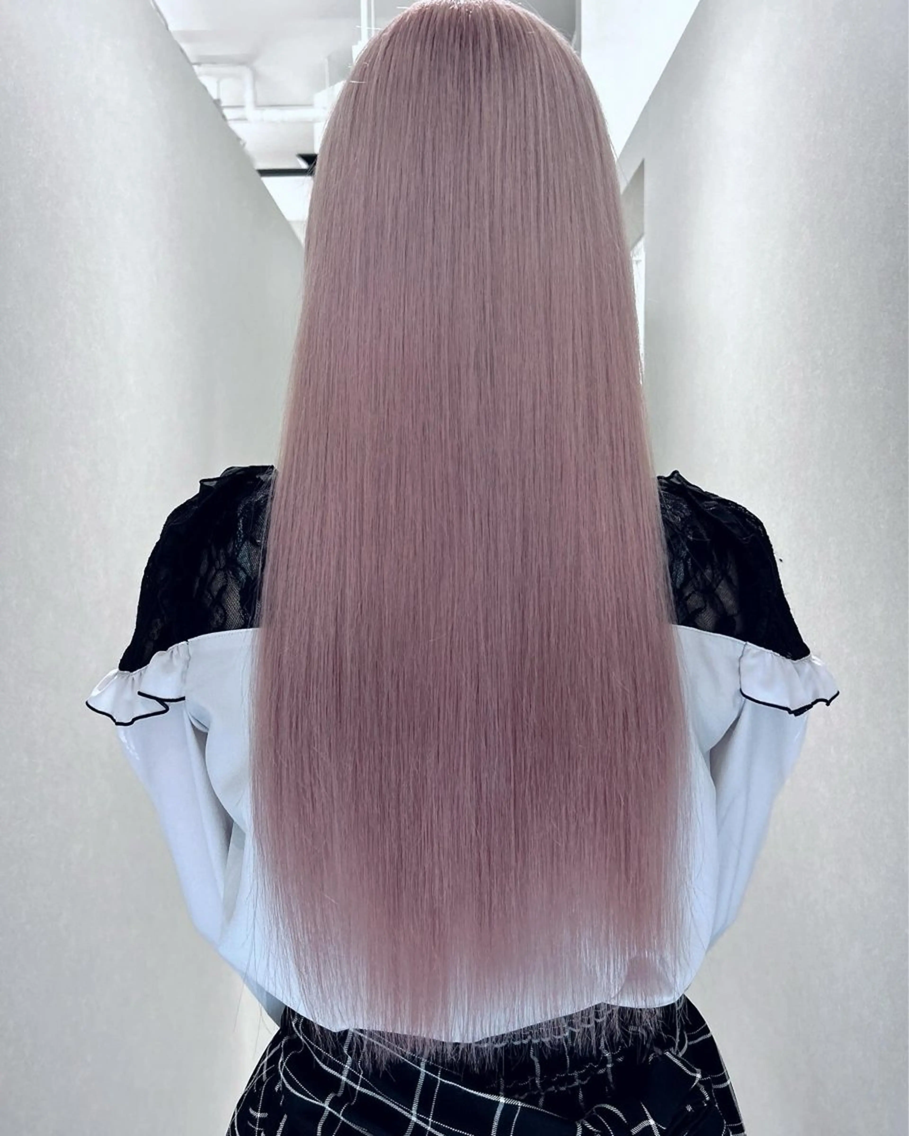 ロング ヘアカラー トリートメント 🌟龍明🌟福岡 ハイトーン🌟のヘアスタイル