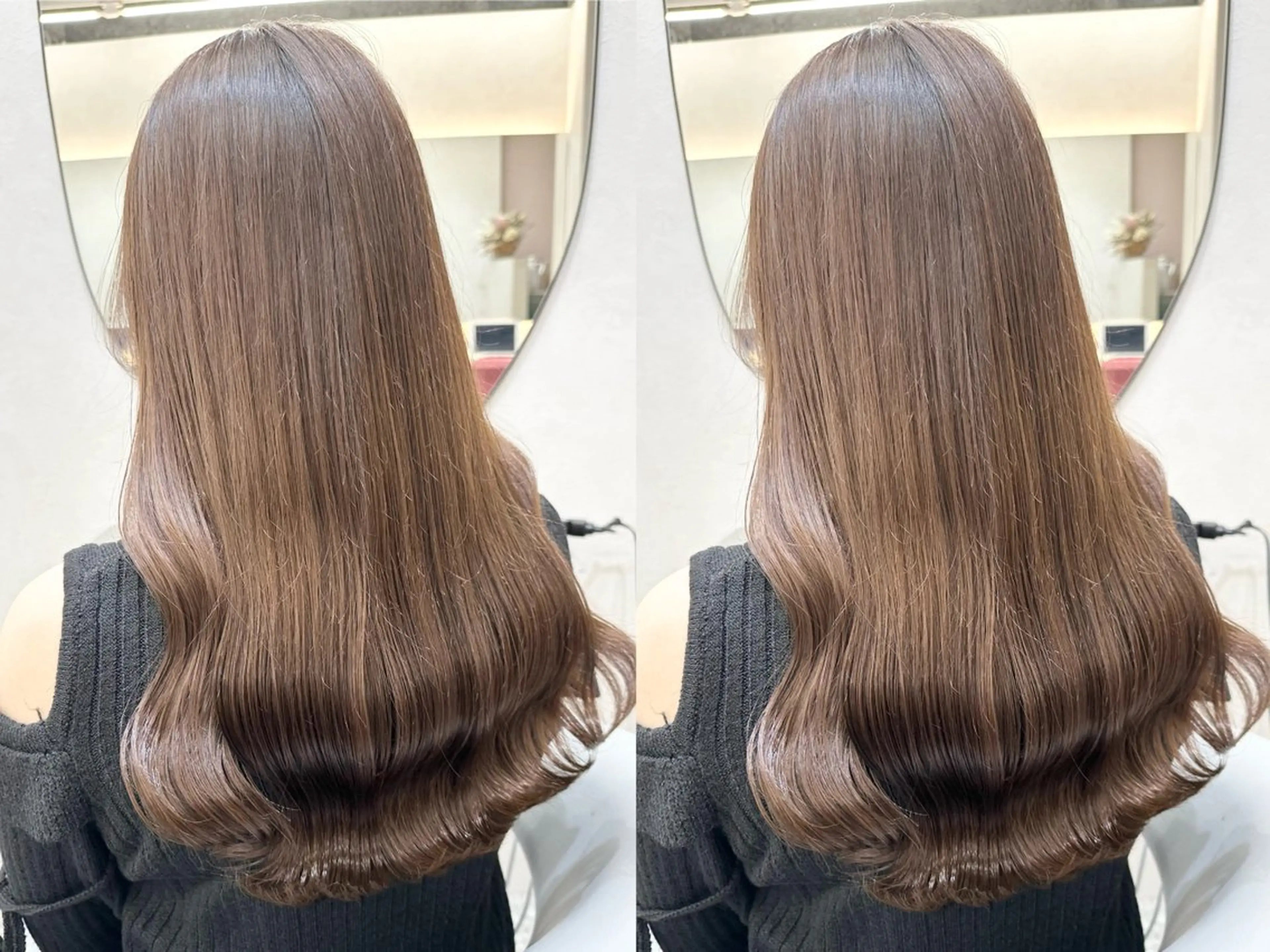 セミロング シールエクステ エクステ 顔周りカット 髪質改善 韓国風ヘア カット ヘアカラー トリートメント 新宿/韓国レイヤー/ 髪質改善/佐藤航のヘアスタイル