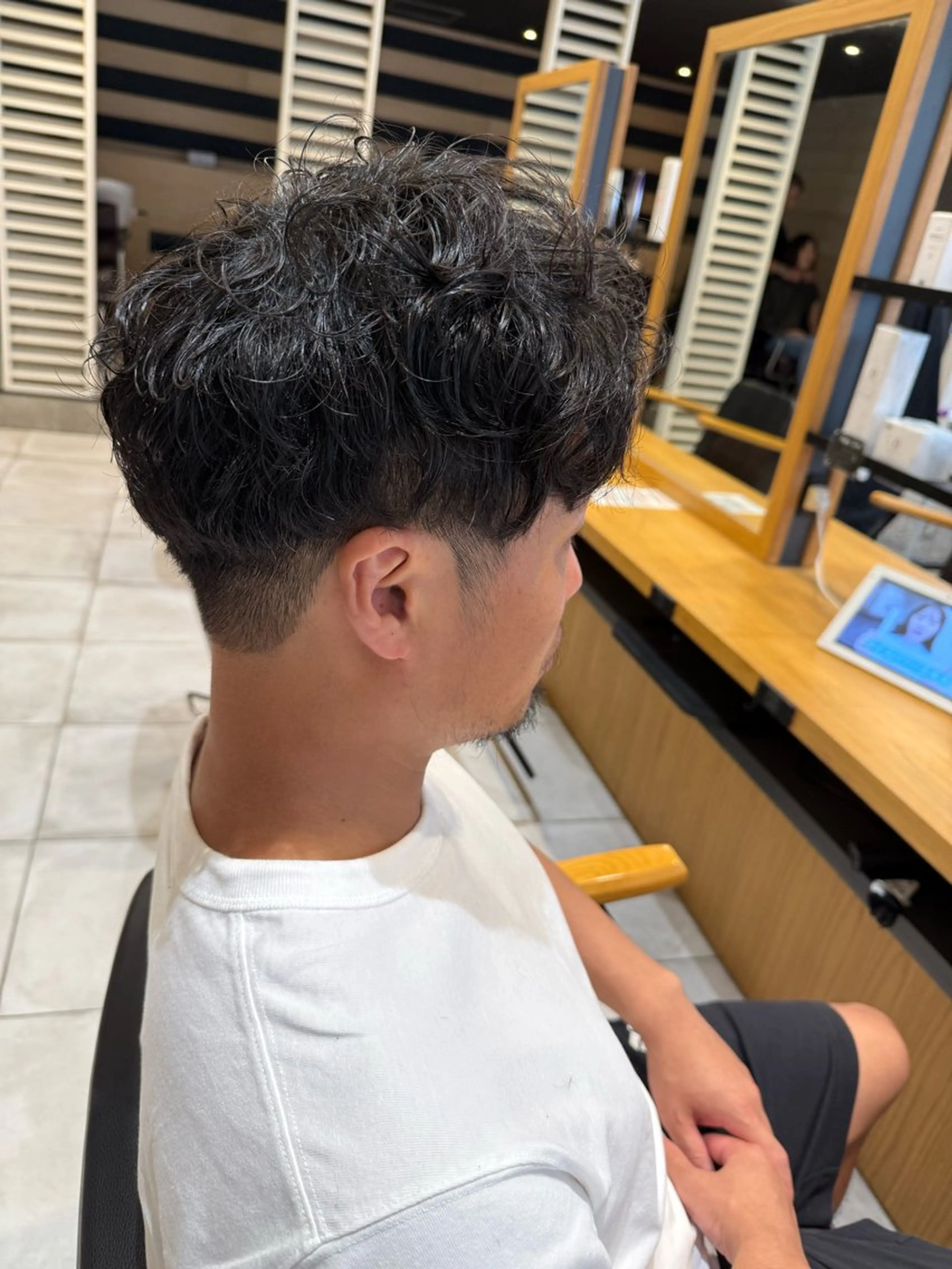 ショート パーマ メンズ カット パーマ カラー特化美容師🩷 マインのヘアスタイル