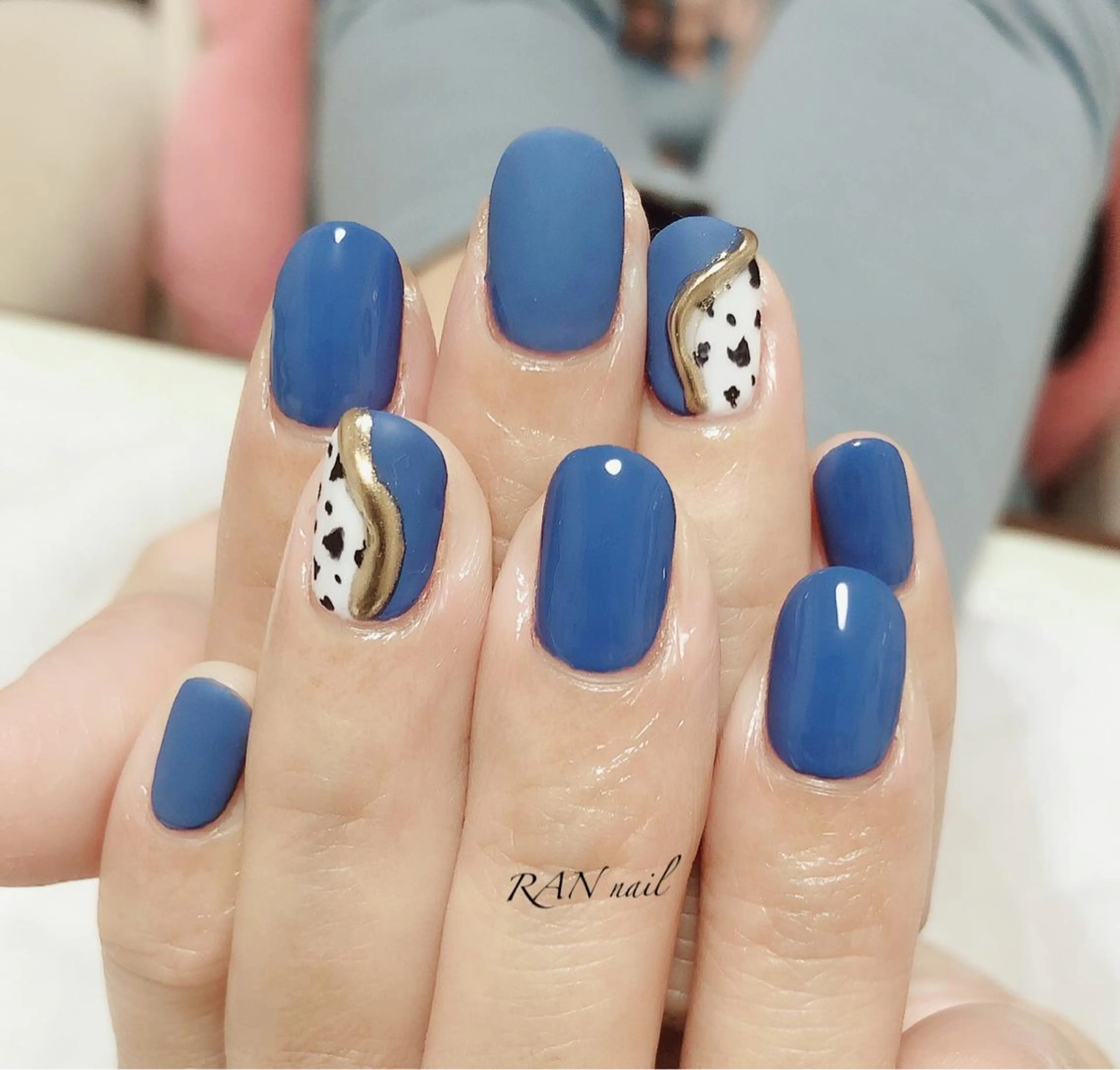 ネイル ブルー 成人式 フットネイル マットネイル オフィスネイル ハンドネイル フットネイル RAN nail 〜ランネイル〜所属・RAN nailのネイルデザイン
