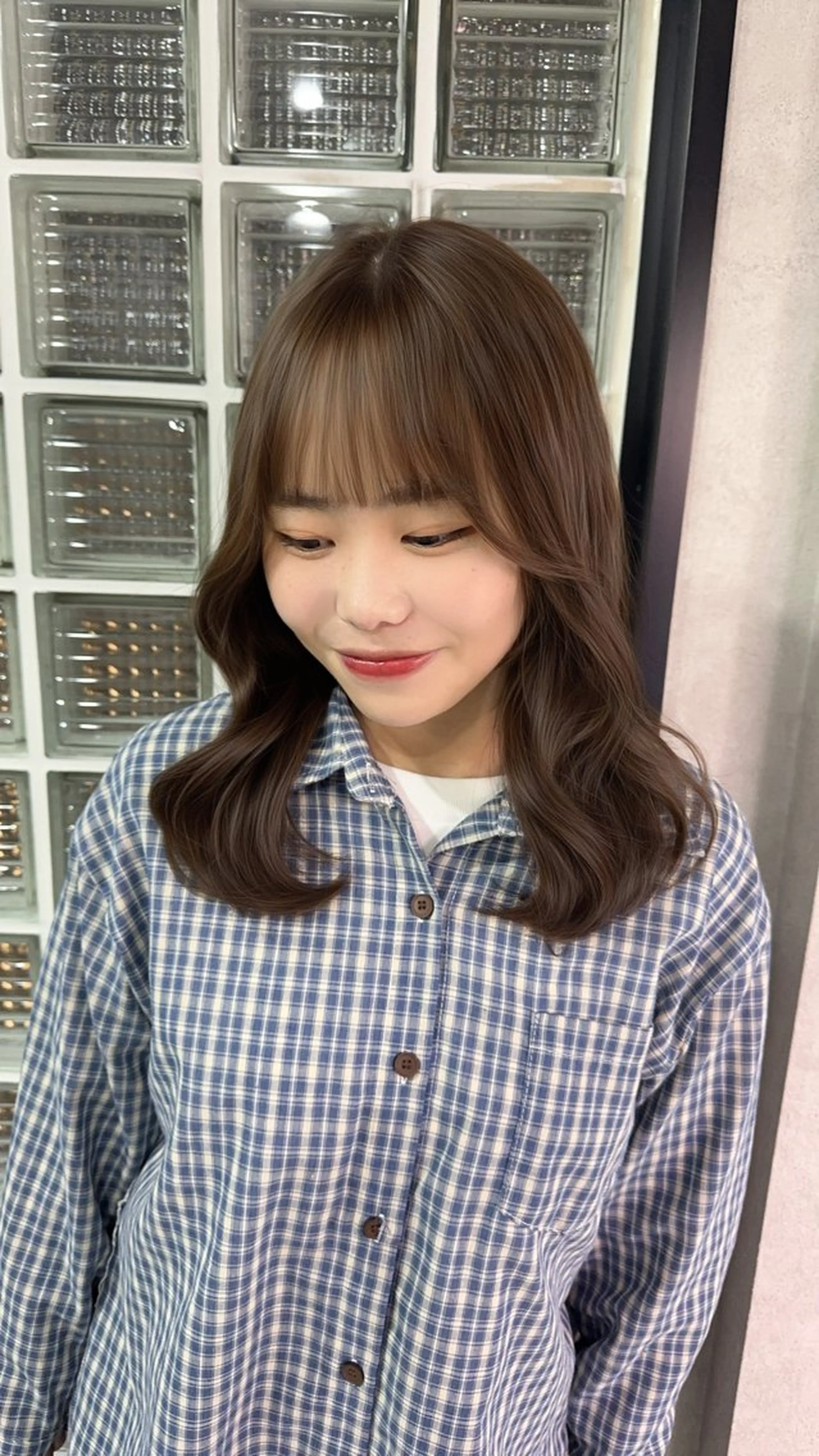 ロング カラー アッシュ アッシュブラウン ベージュカラー 黒髪 ブリーチ カット ヘアカラー トリートメント 赤み無し柔らかカラー 【梅田】madokaのヘアスタイル