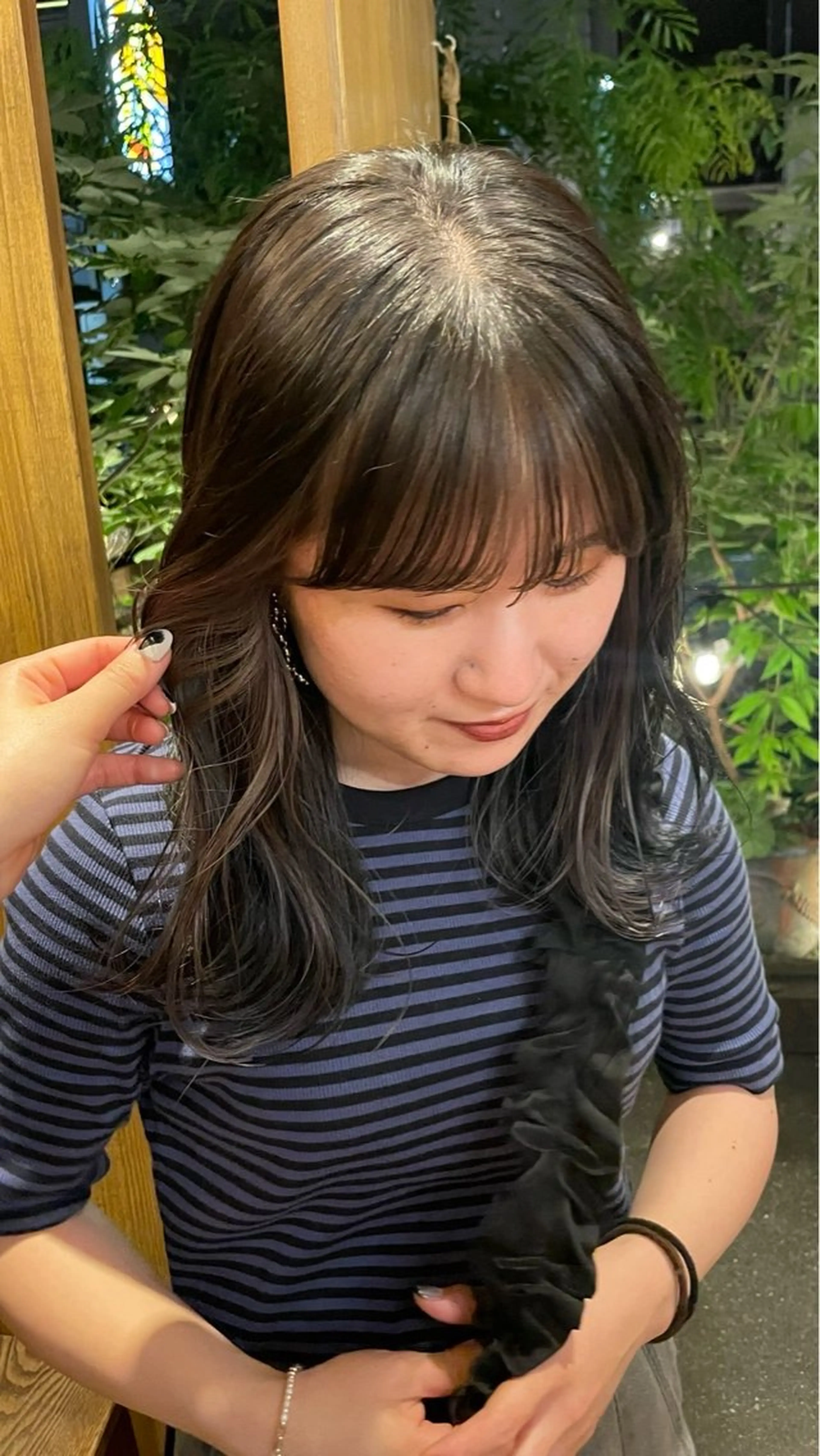 カラー ミストバング  フェイスフレーミング 天王寺美容室/ アヤカのヘアスタイル