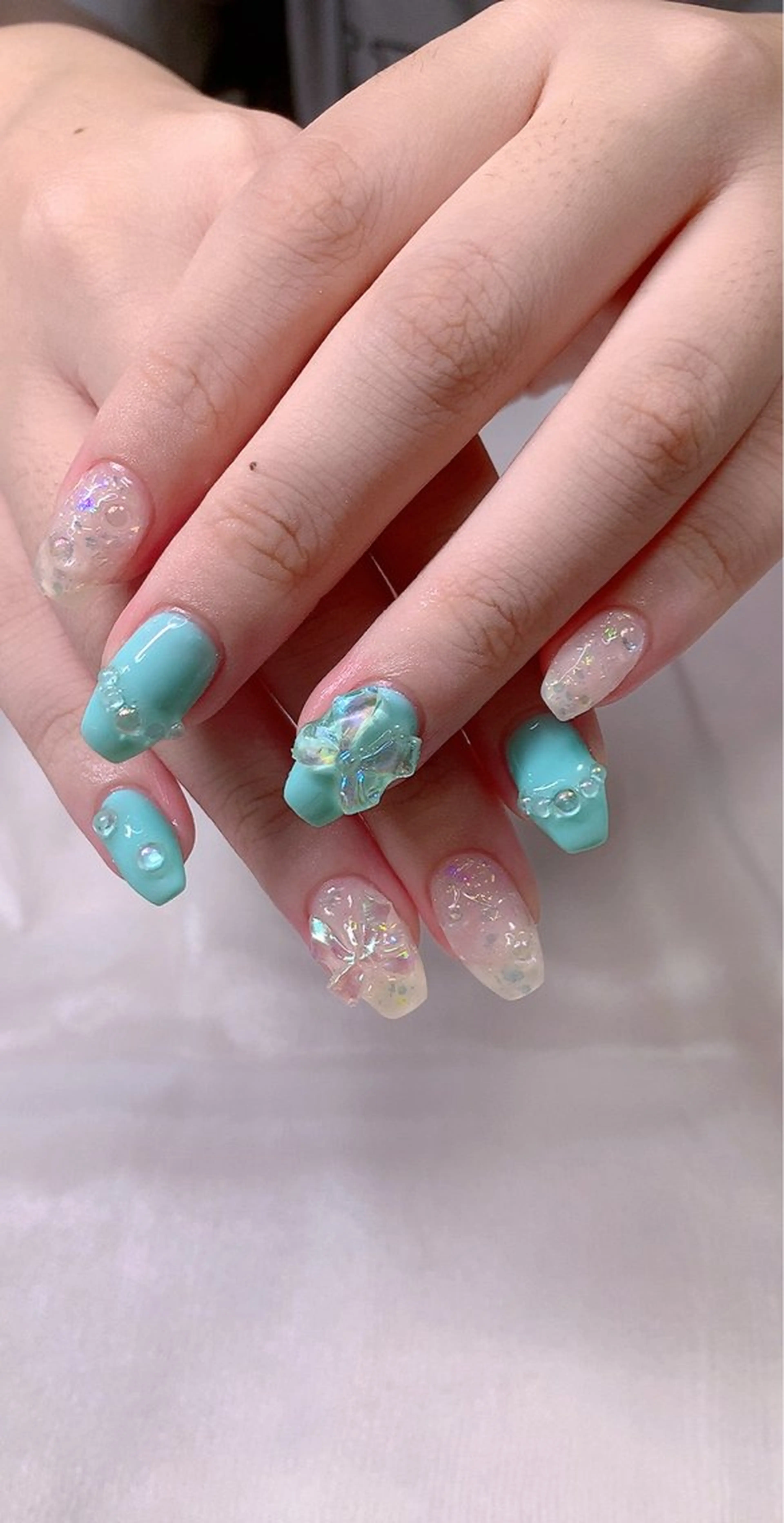 ネイル オフィスネイル ワンカラーネイル シンプルネイル 夏ネイル Cute Tips nailのネイルデザイン