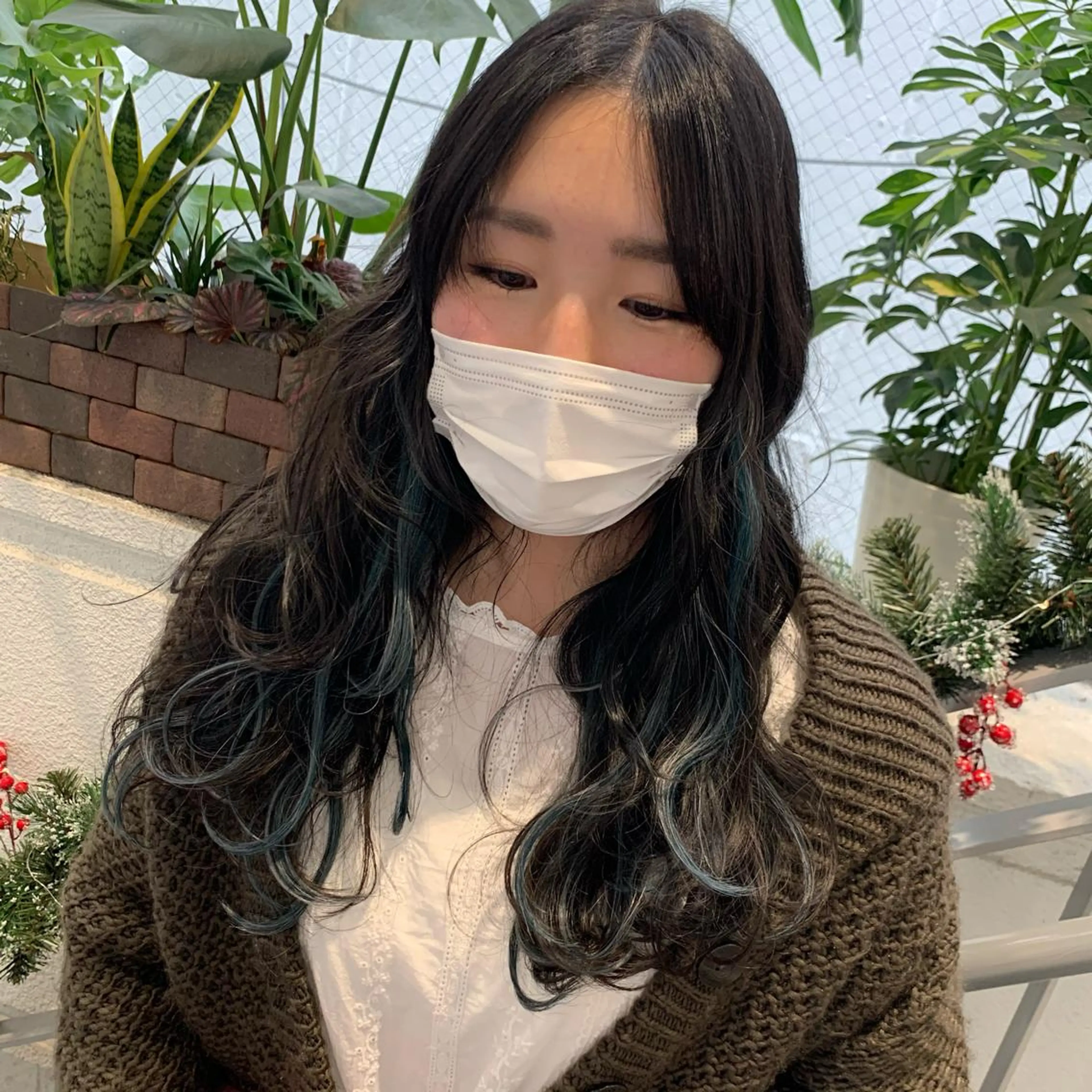 カラー CHIHO💚羽エク /マツエクのヘアスタイル