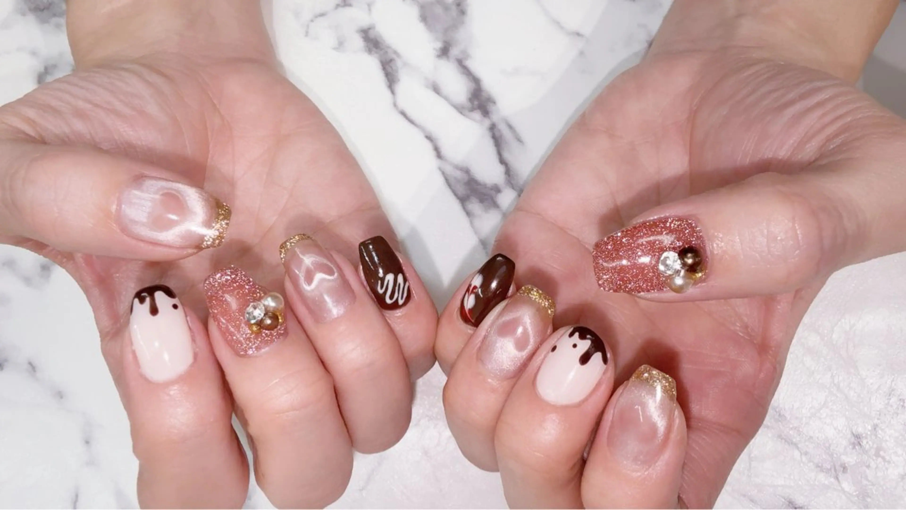 ネイル バレンタイン nail salon ily 武蔵新城のネイルデザイン