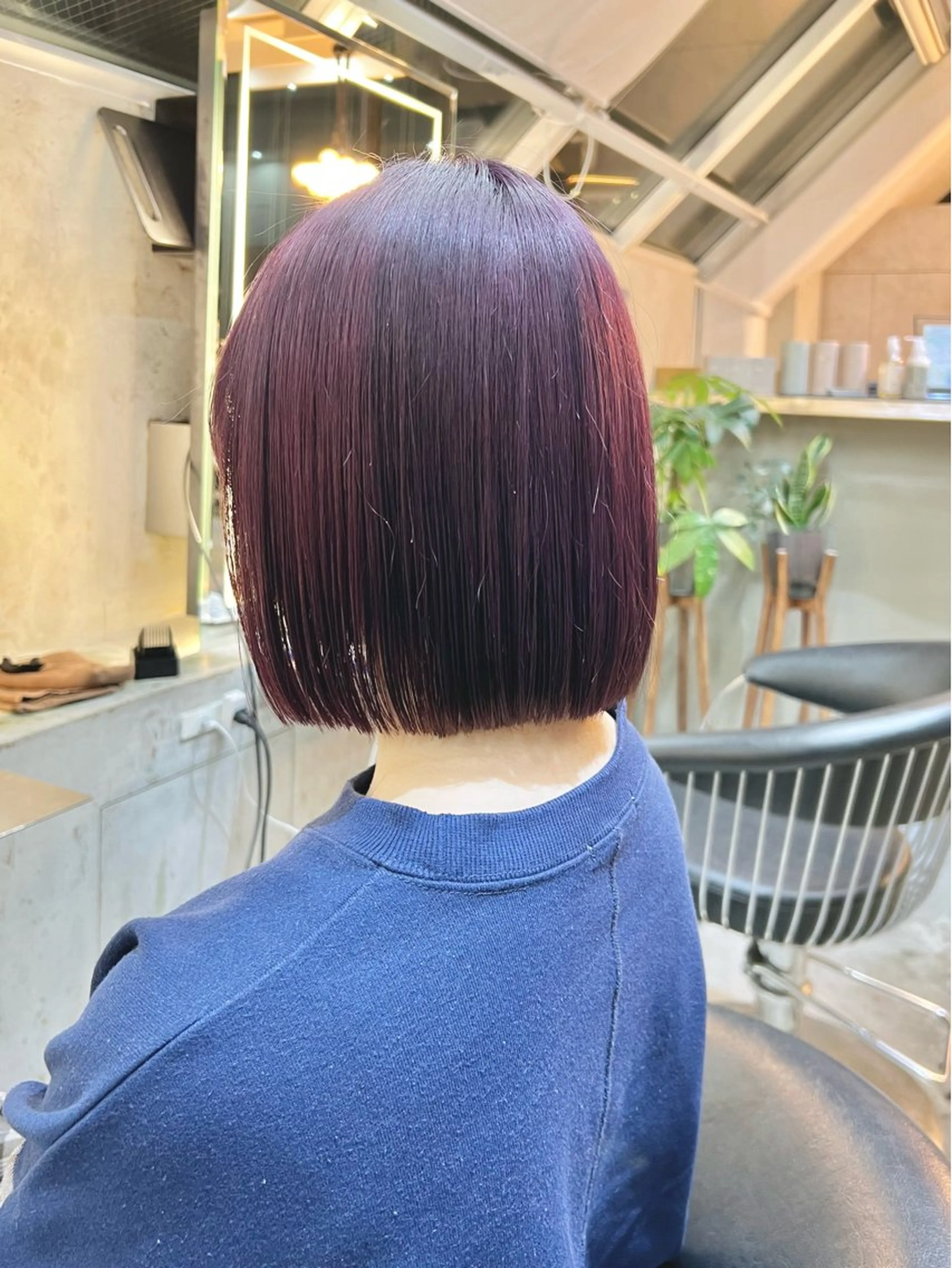 ミディアム カラー カット ヘアカラー トリートメント 髪質改善/ボブ/ ハイトーン❣️yuiのヘアスタイル