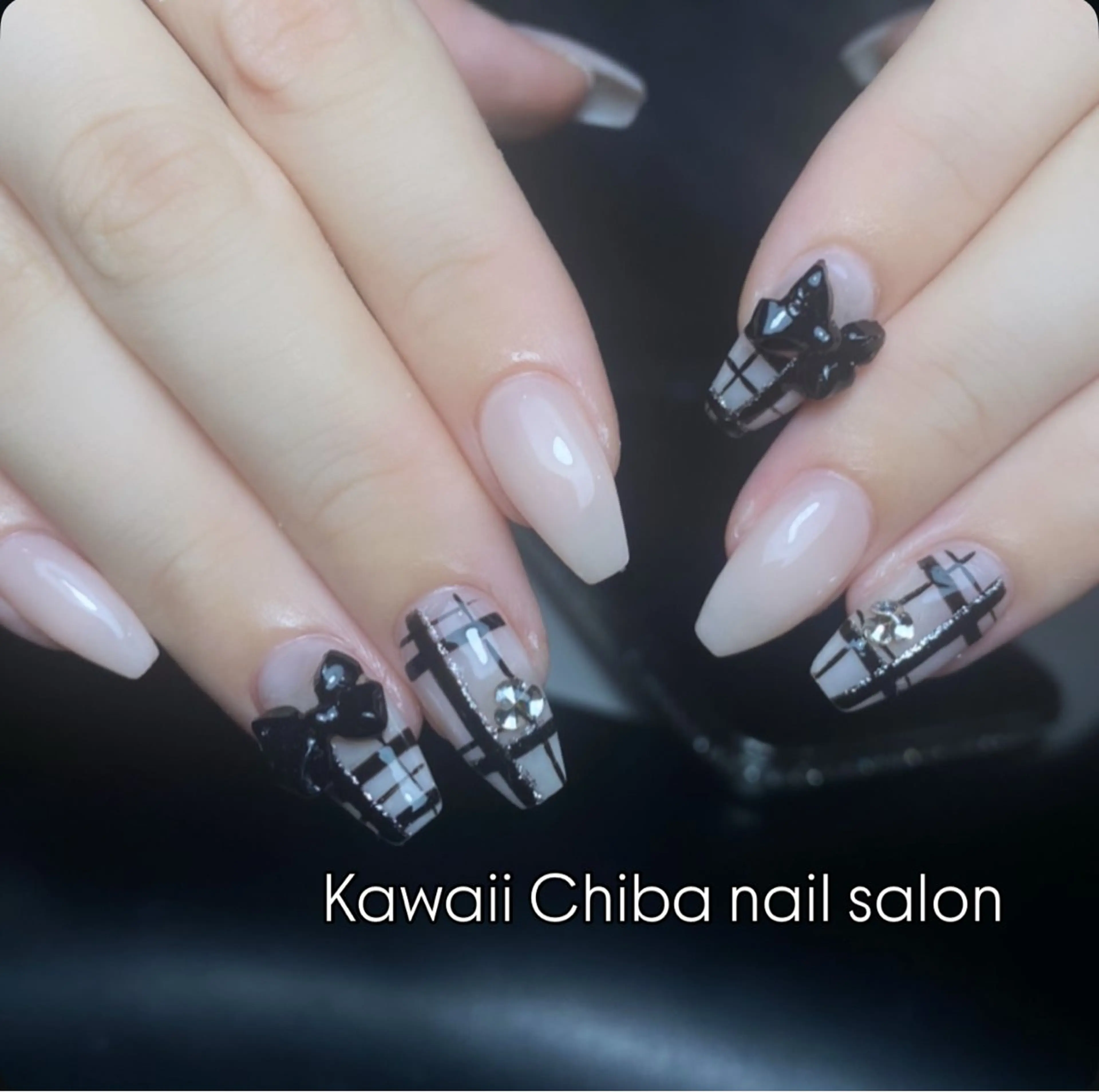 ネイル 長さ出し フレンチネイル ジェルネイル ガーリー 韓国ネイル Kawaii Chiba nailのネイルデザイン