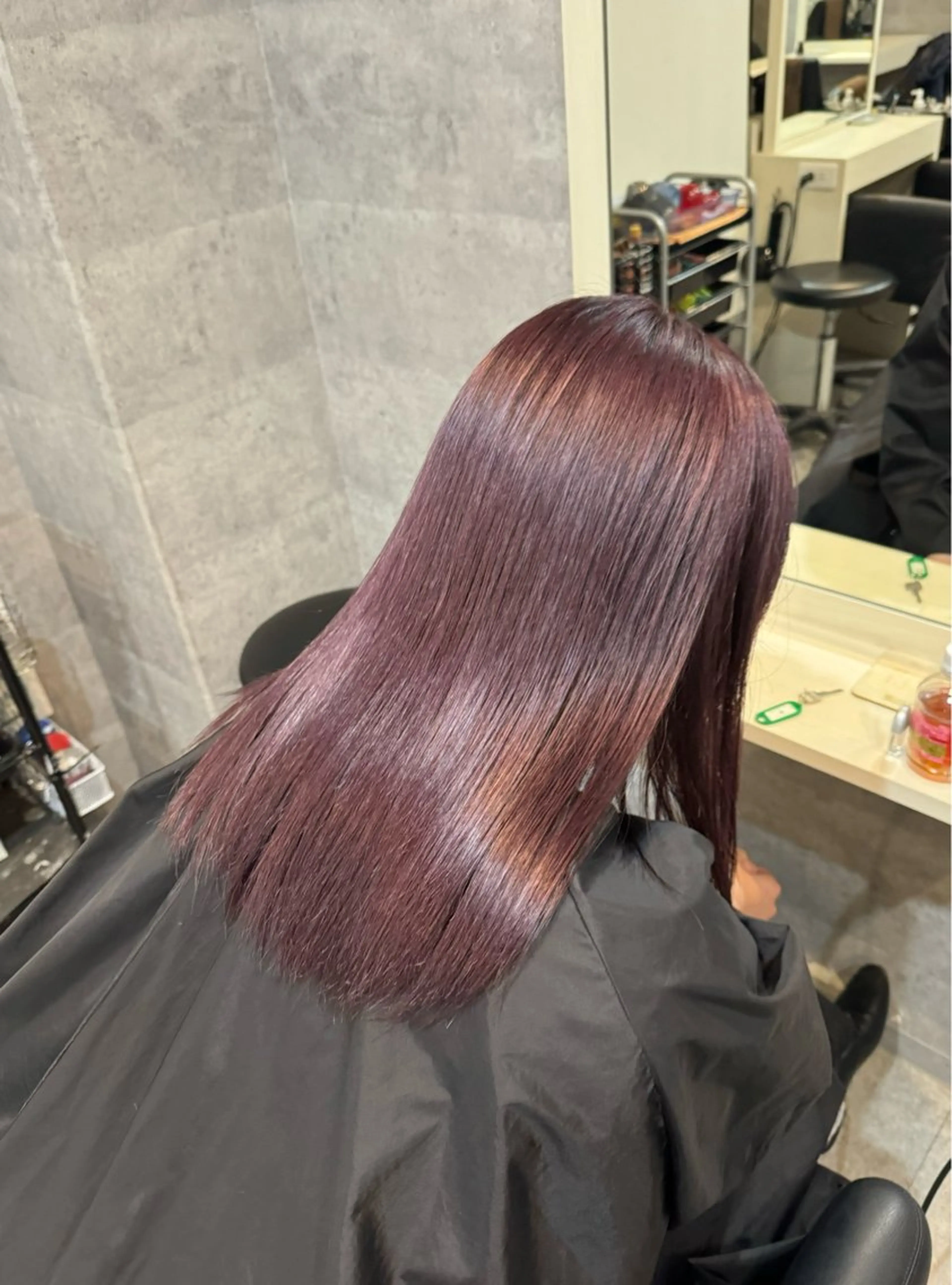 ミディアム カラー ブリーチ ラベンダーカラー ピンクカラー ピンクラベンダー BEL所属・三池 ブルノのヘアスタイル