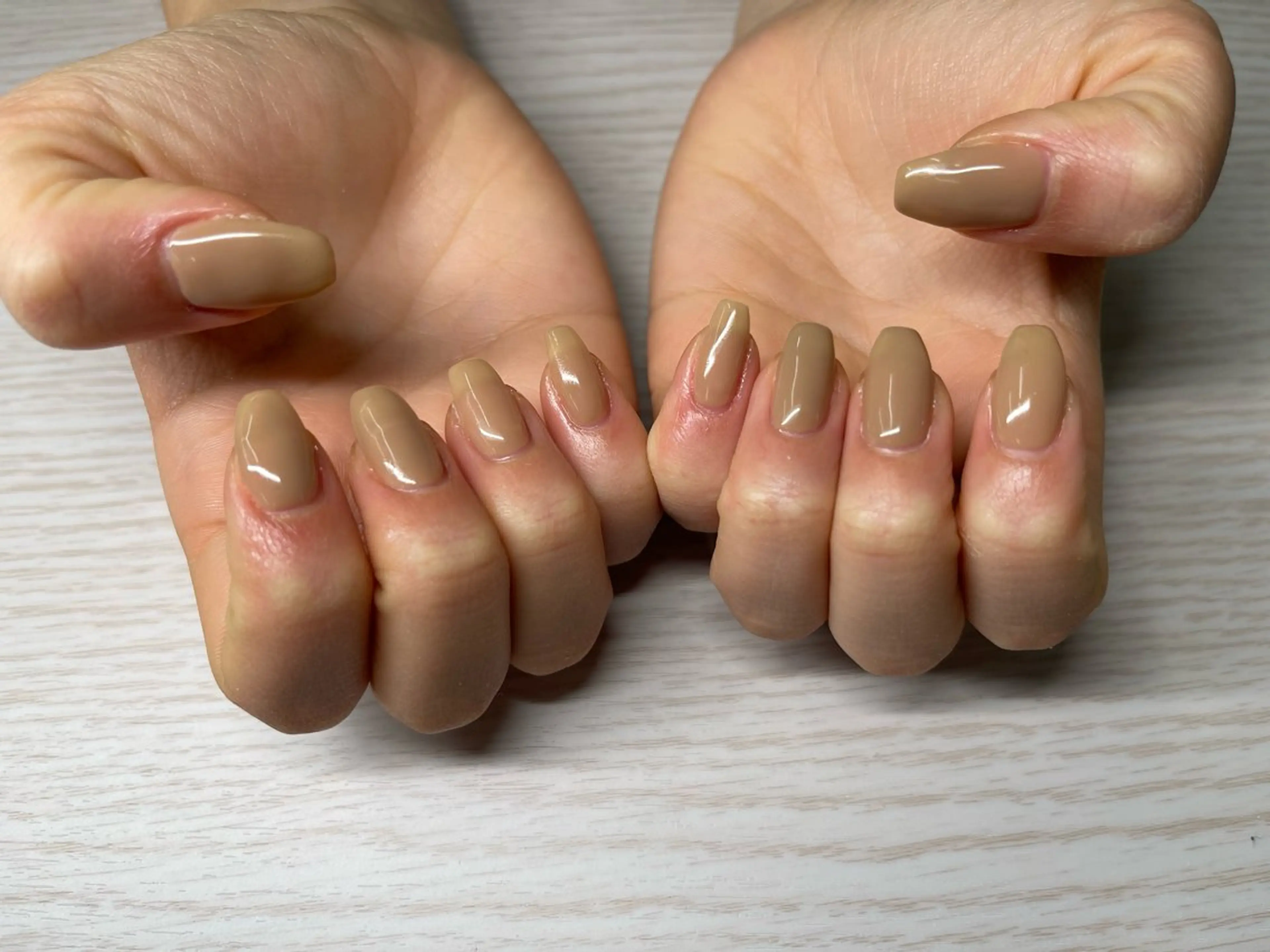 ネイル ワンカラーネイル 内堀 優妃のネイルデザイン