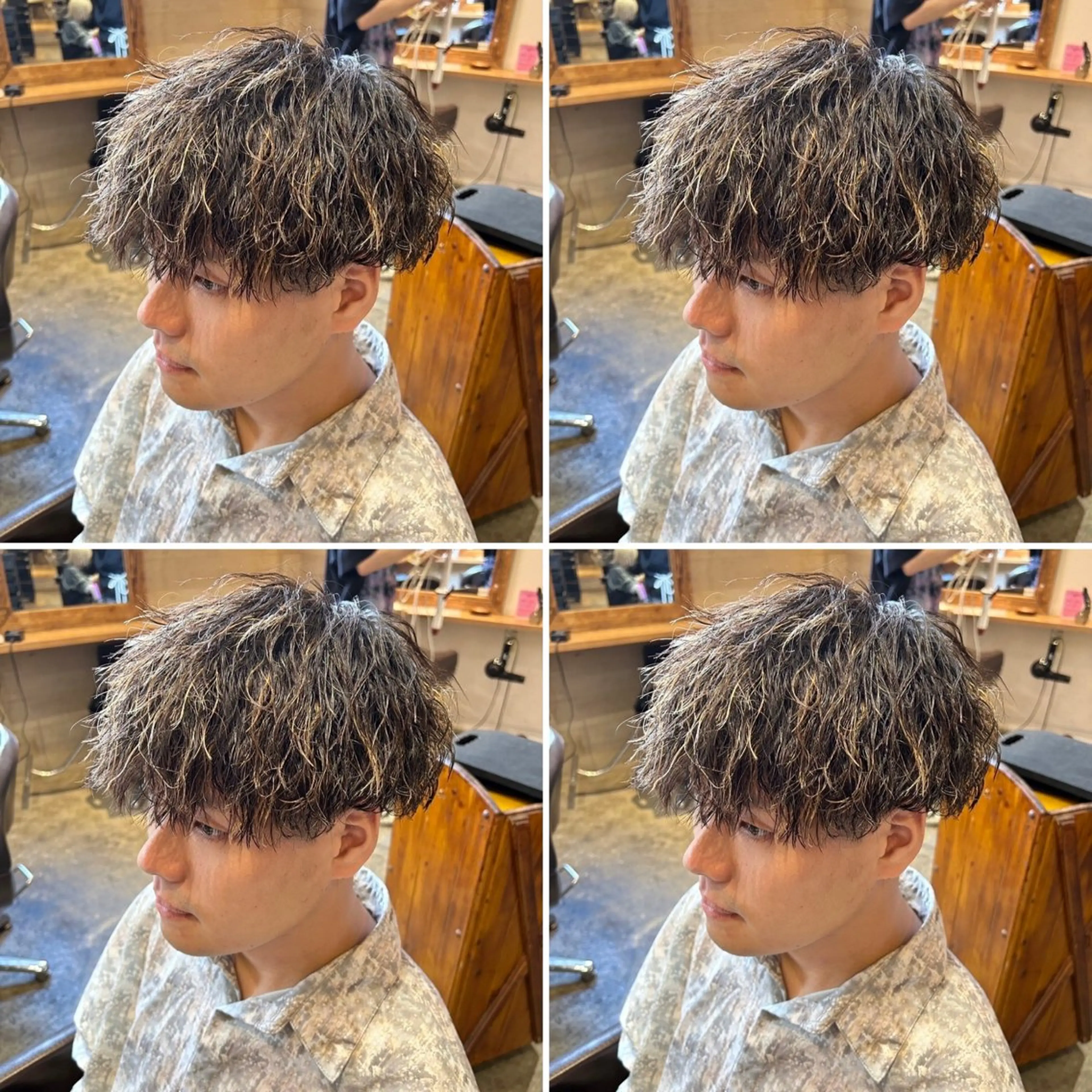 パーマ メンズ カット パーマ トリートメント ヘアセット 👑メンズパーマ特化 店長望月謙二郎👑のヘアスタイル