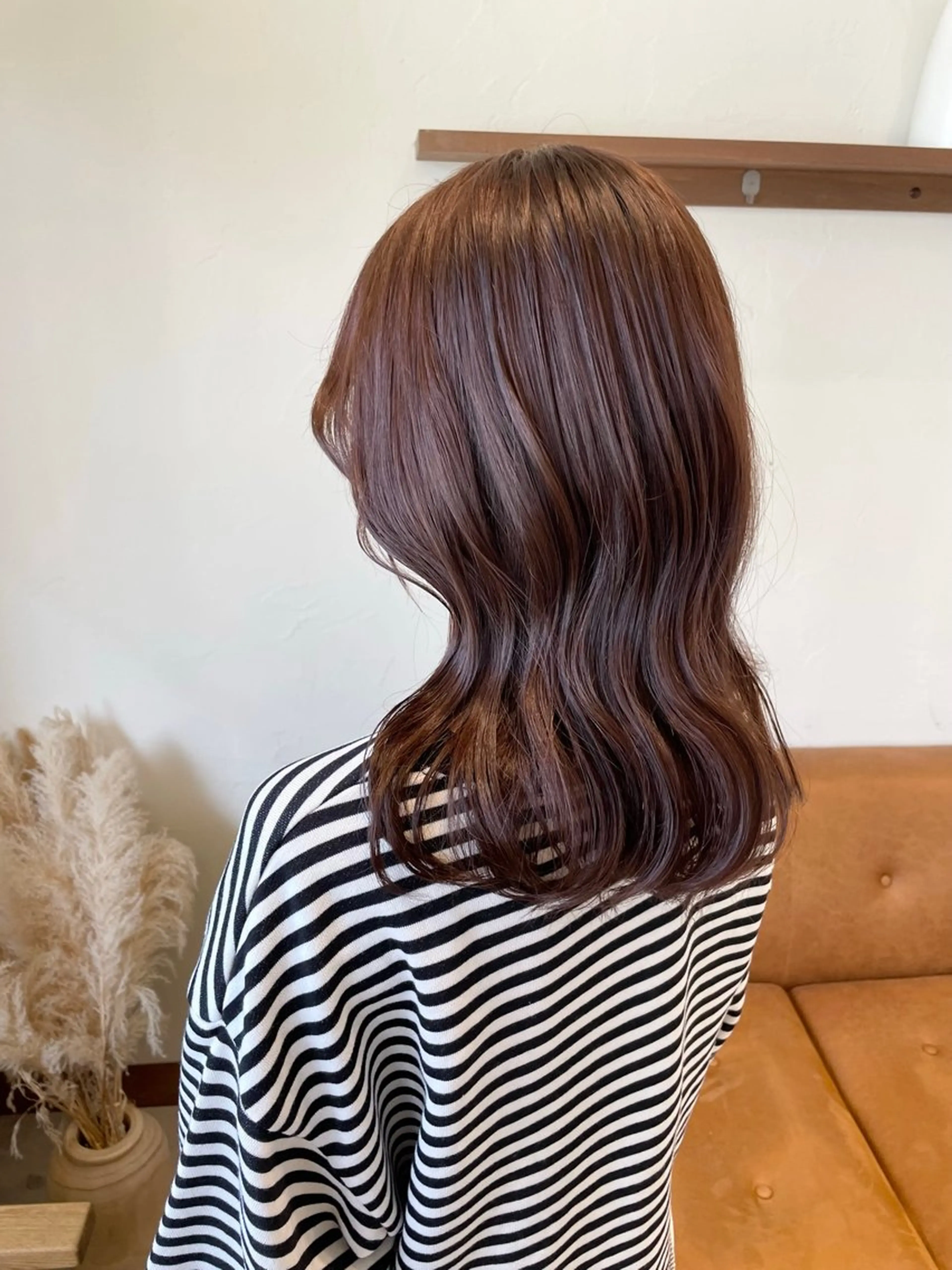 ミディアム カラー 片山千晴✨ツヤ髪 ✨顔まわりカット✨のヘアスタイル