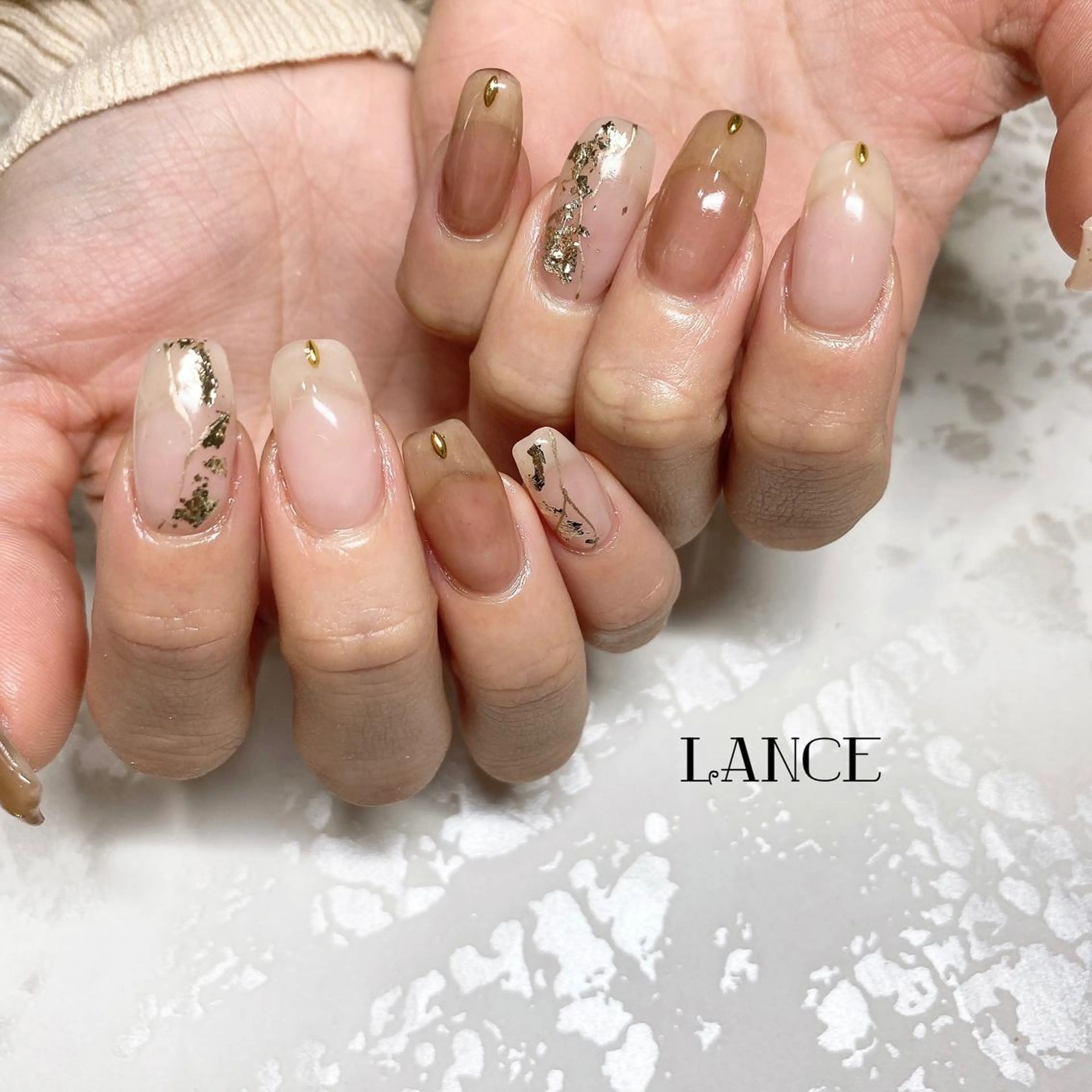 ミディアム ハンドネイル Lance nailのネイルデザイン