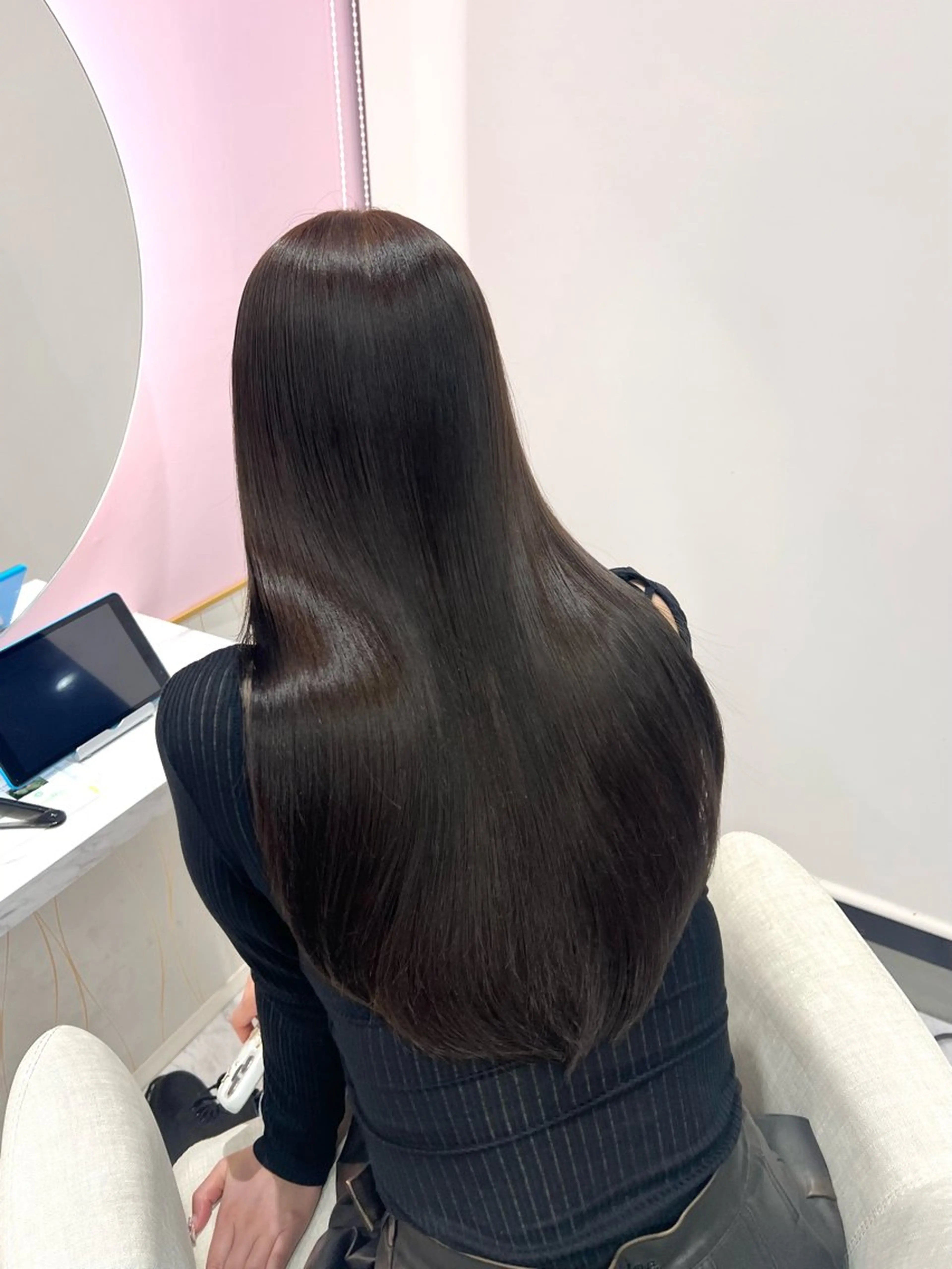 ロング 縮毛矯正 トリートメント 韓国/縮毛矯正/ カンタのヘアスタイル