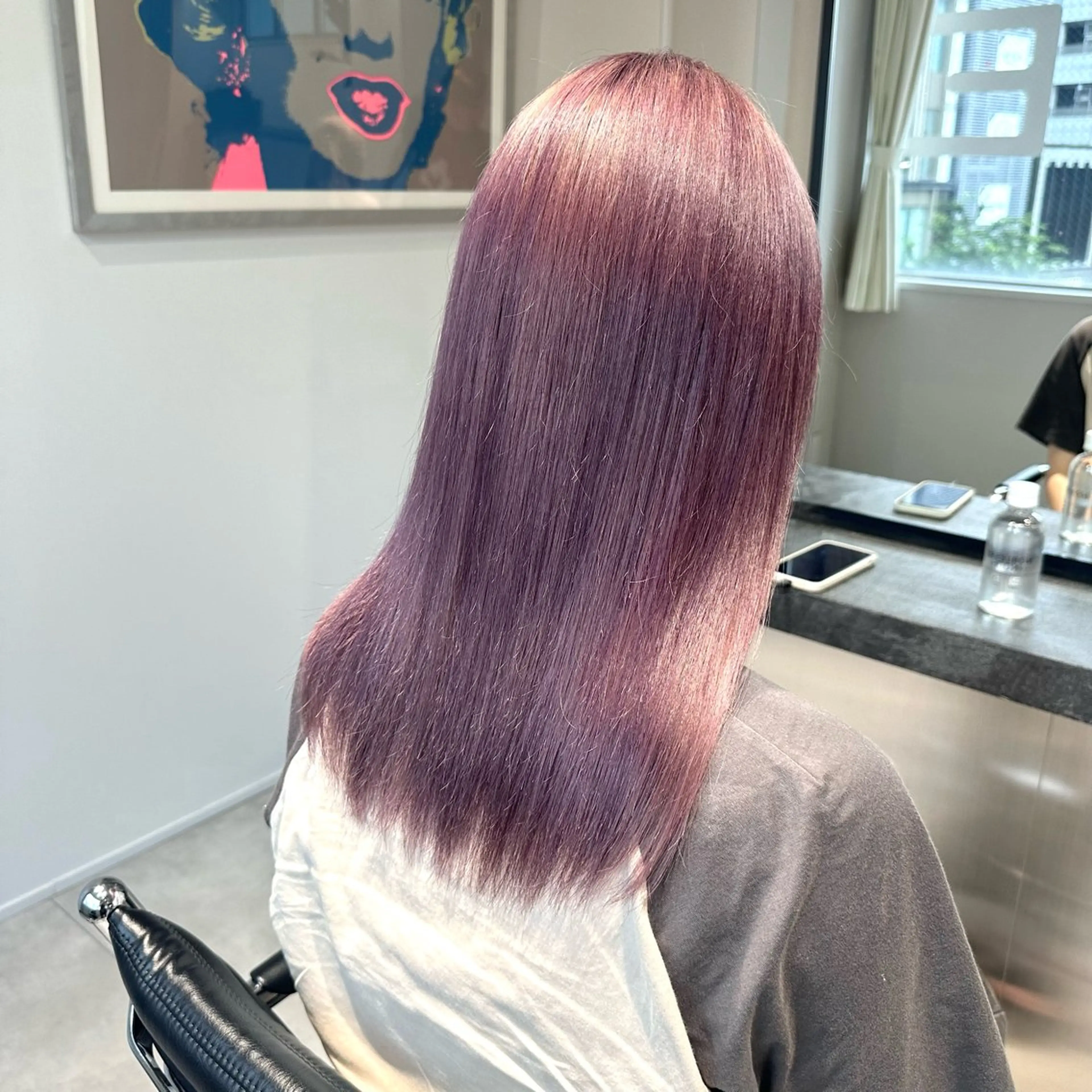 セミロング カラー カット ヘアカラー トリートメント ハイトーン/ウルフ/ レイヤー/Asukaのヘアスタイル