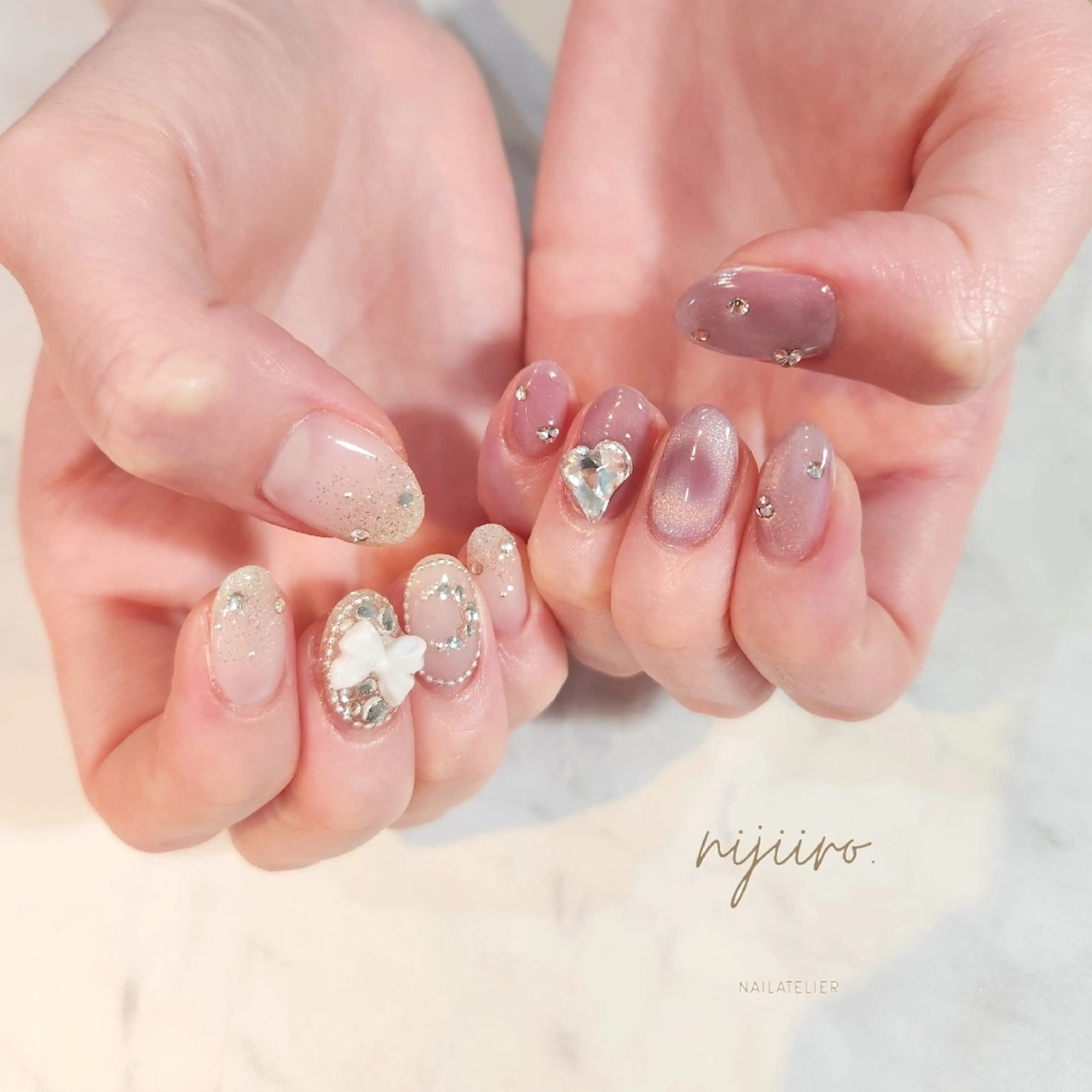 ネイル ハンドネイル nailatelier nijiiro.所属・nijiiro🌈 サトウのネイルデザイン