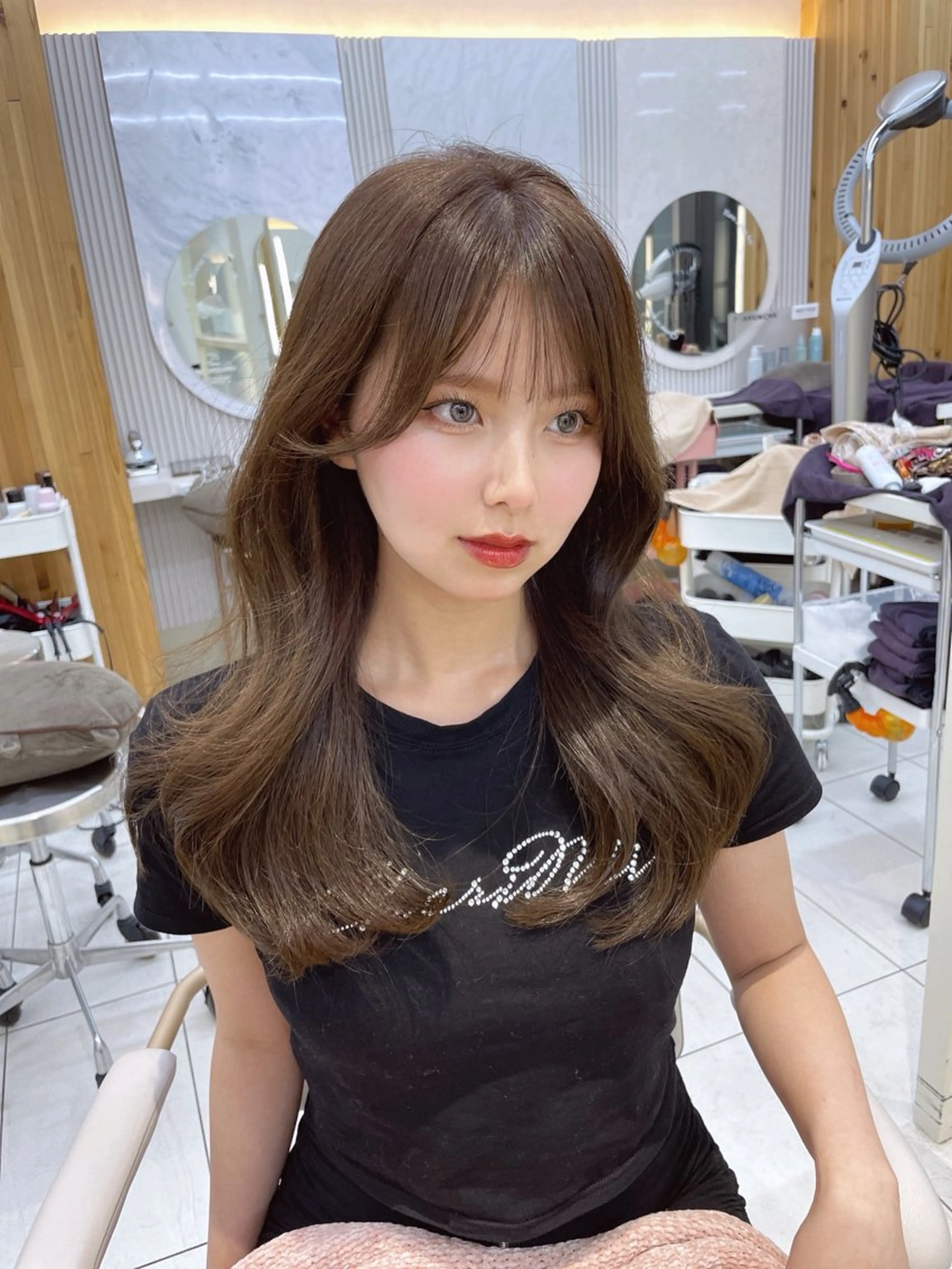 ロング 顔周り/透明感カラー /韓国ヘア/TAKUのヘアスタイル