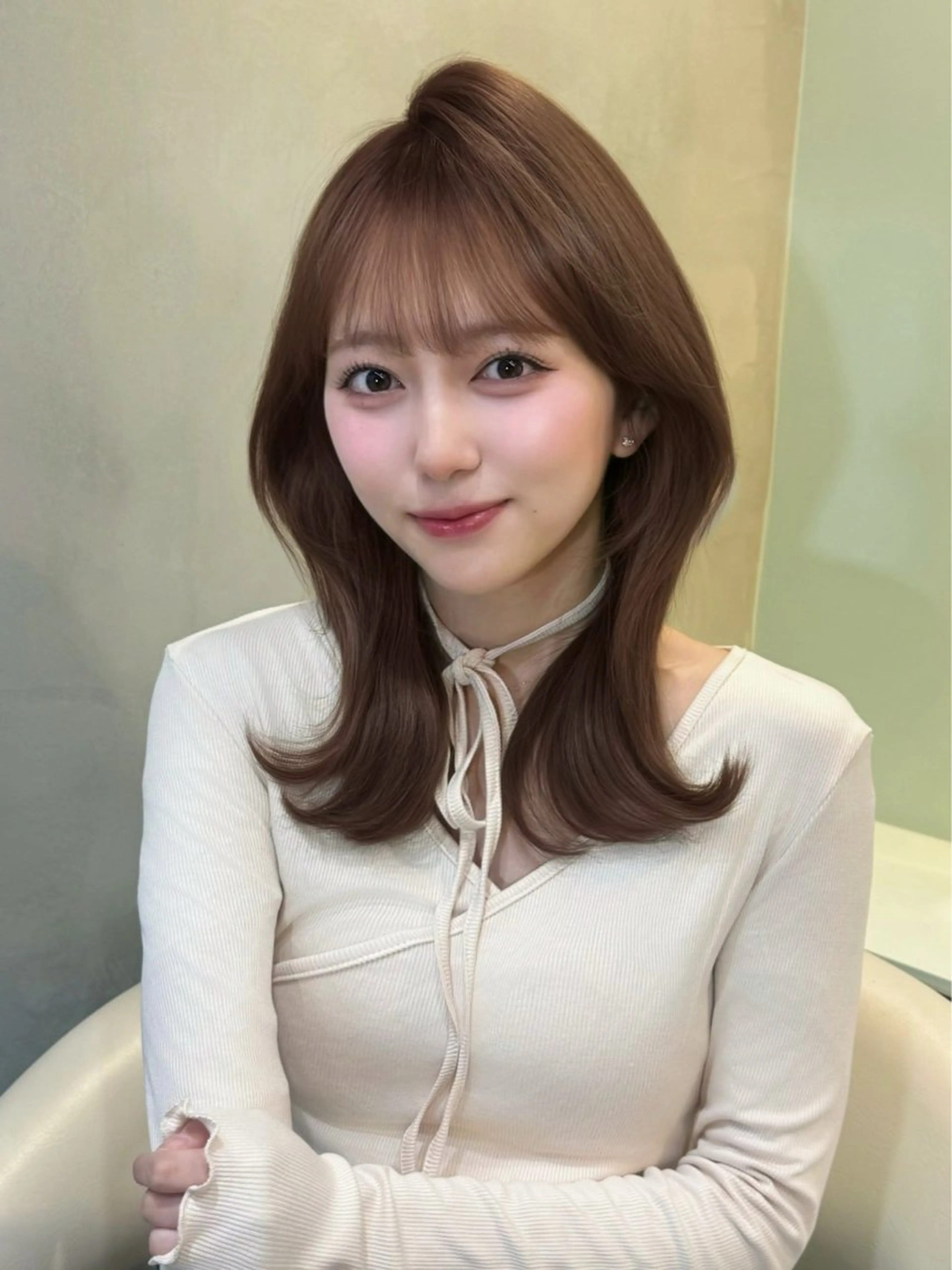 ミディアム カット ヘアカラー 大宮｜髪質改善×韓国 レイヤー💎しょうまのヘアスタイル
