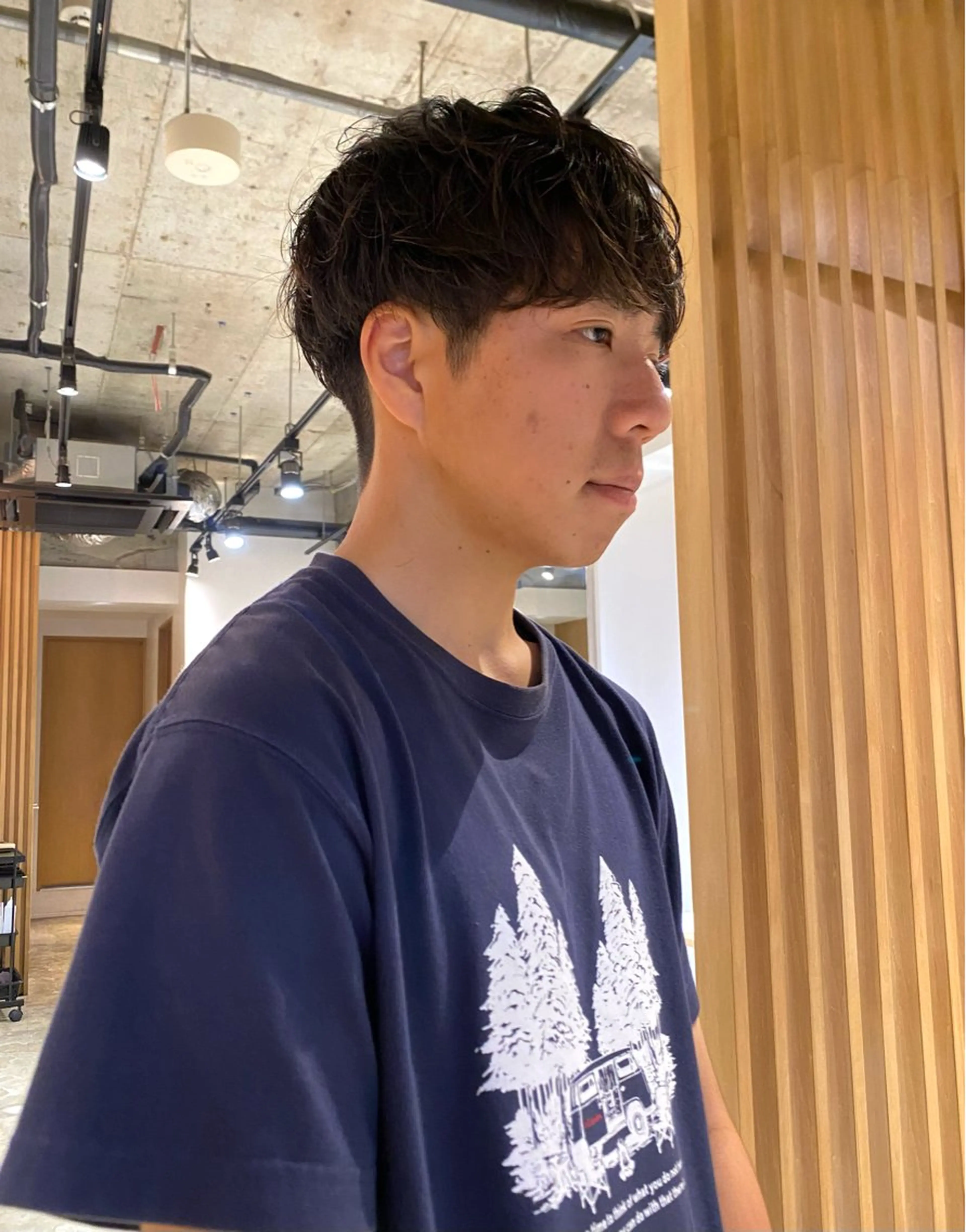 パーマ メンズ メンズパーマ ニュアンスパーマ 🤎カット/ブリーチ /縮毛矯正/大宮🤎のヘアスタイル