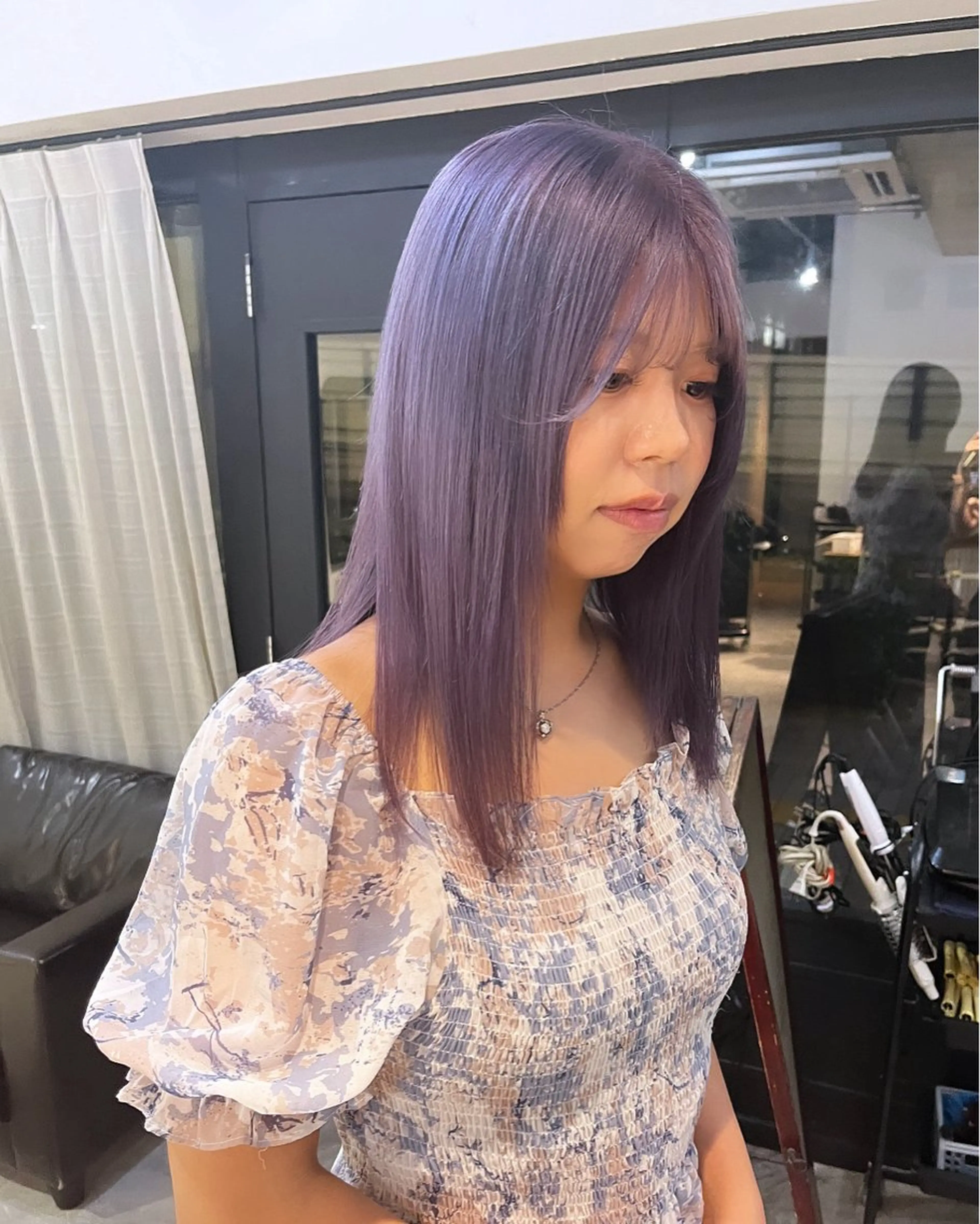 ロング ブリーチなしダブルカ ラー🩶manamiのヘアスタイル