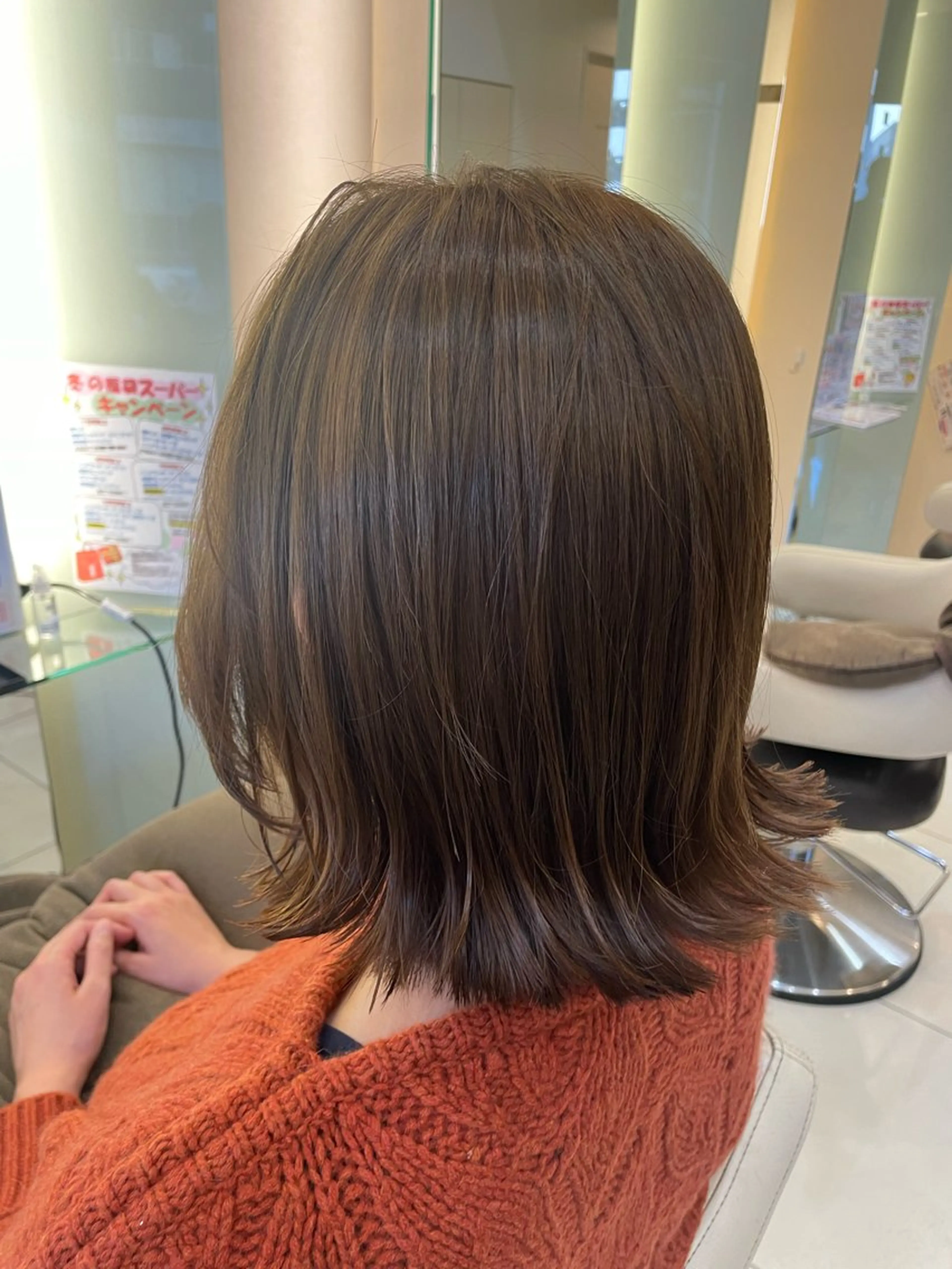 ミディアム カラー ヘアアレンジ カット ヘアカラー トリートメント リリー /Men's/パーマのヘアスタイル