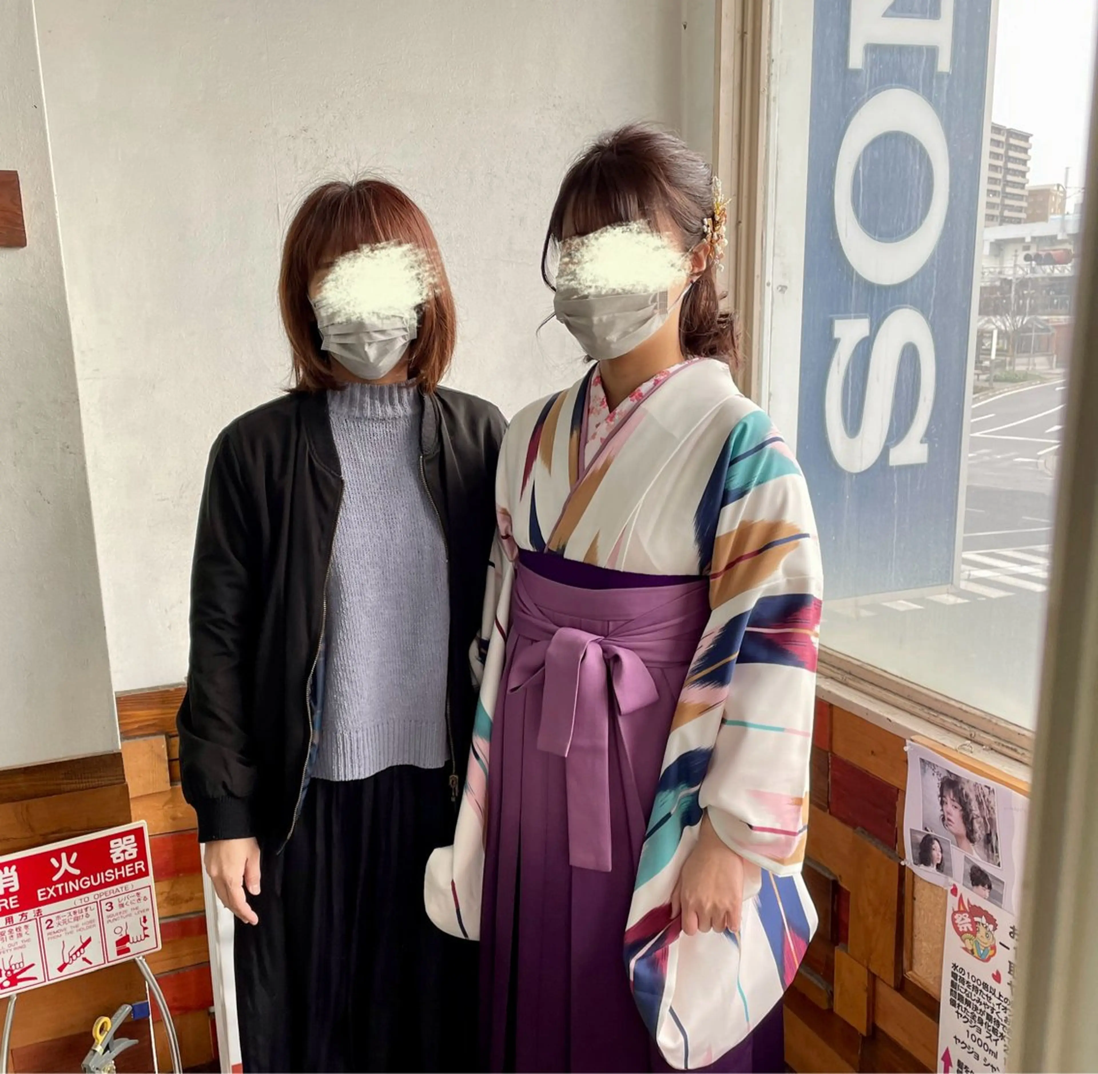 卒業式セット＋ハカマ着付けの写真