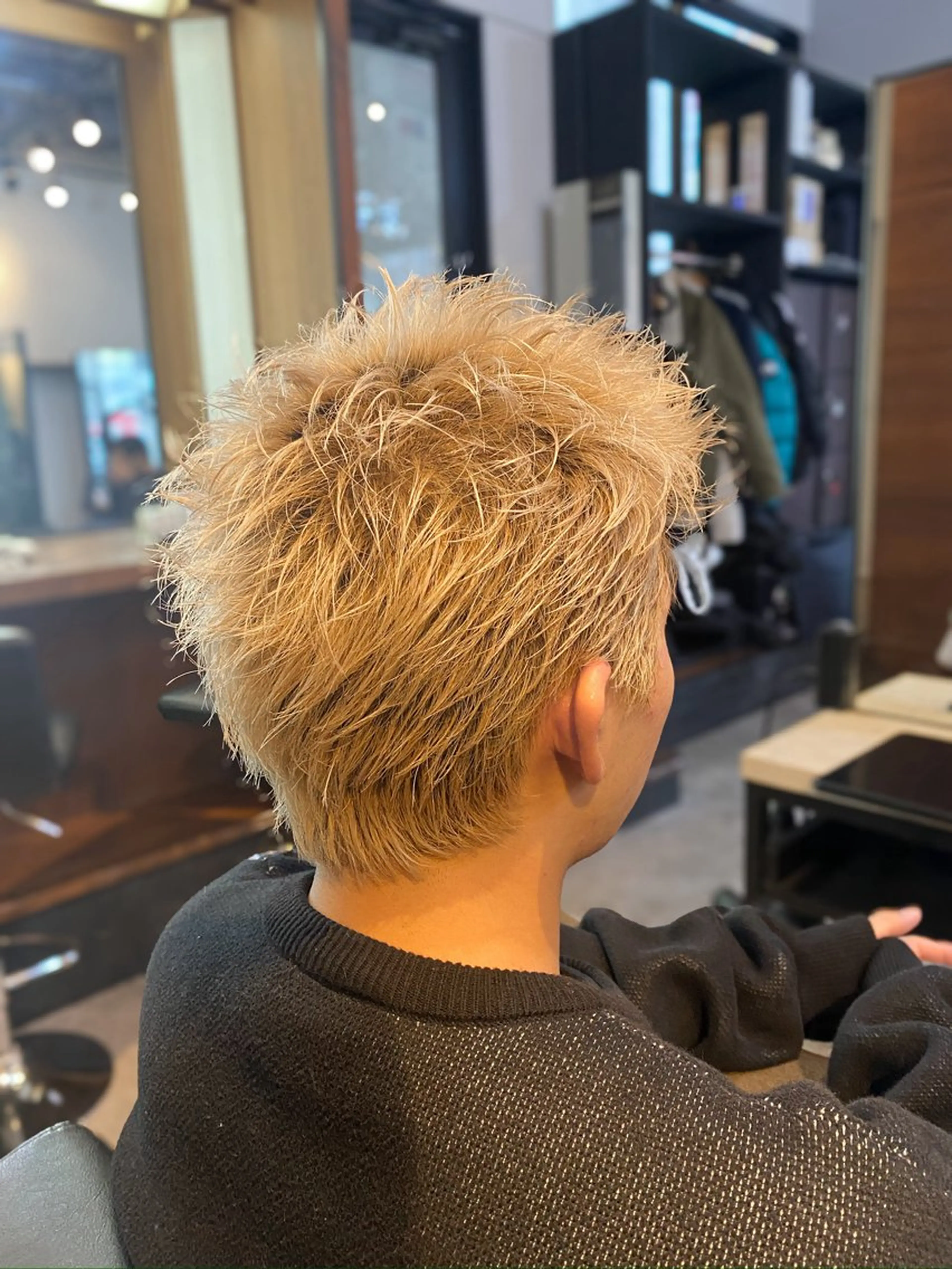 カラー メンズ メンズブリーチ ブリーチ IRIE HAIR DESIGN所属・IRIE⚡️メンズ/ パーマ⚡️北川聖也のヘアスタイル