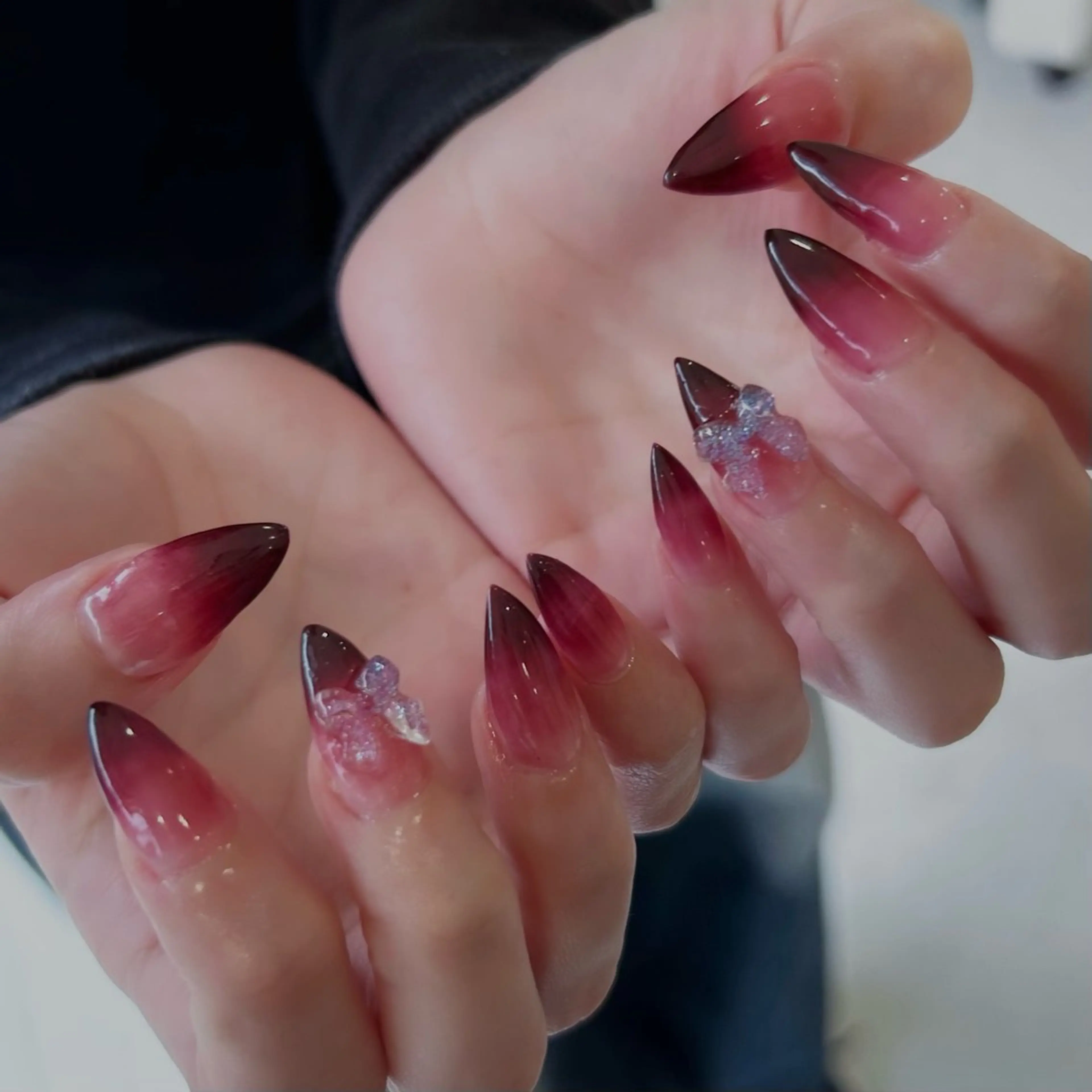 【初回オフ無料】グラデーションネイル🩵(オフあり)の写真