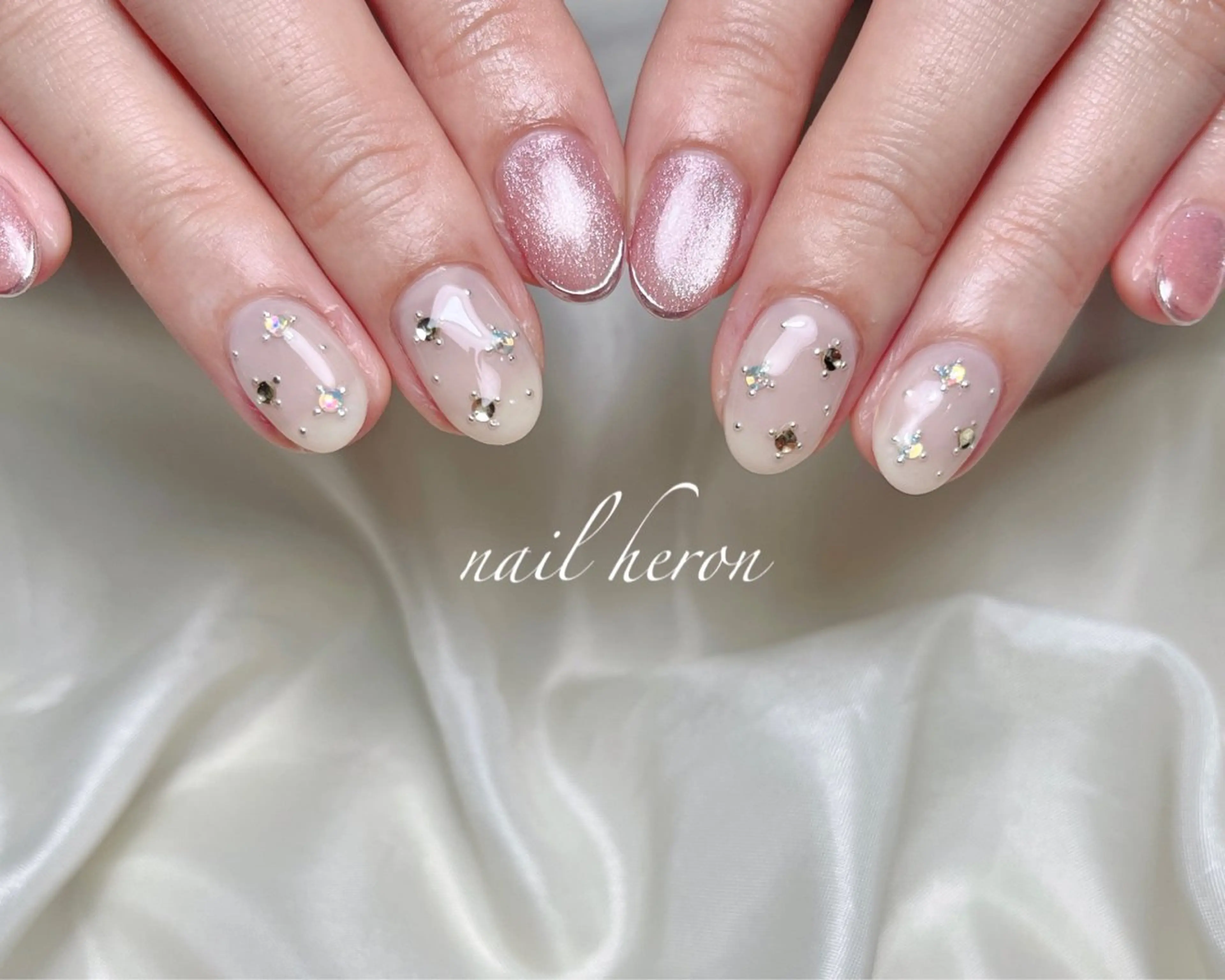 ネイル 春ネイル ハンドネイル nail heron所属・saki_ nail heronのネイルデザイン
