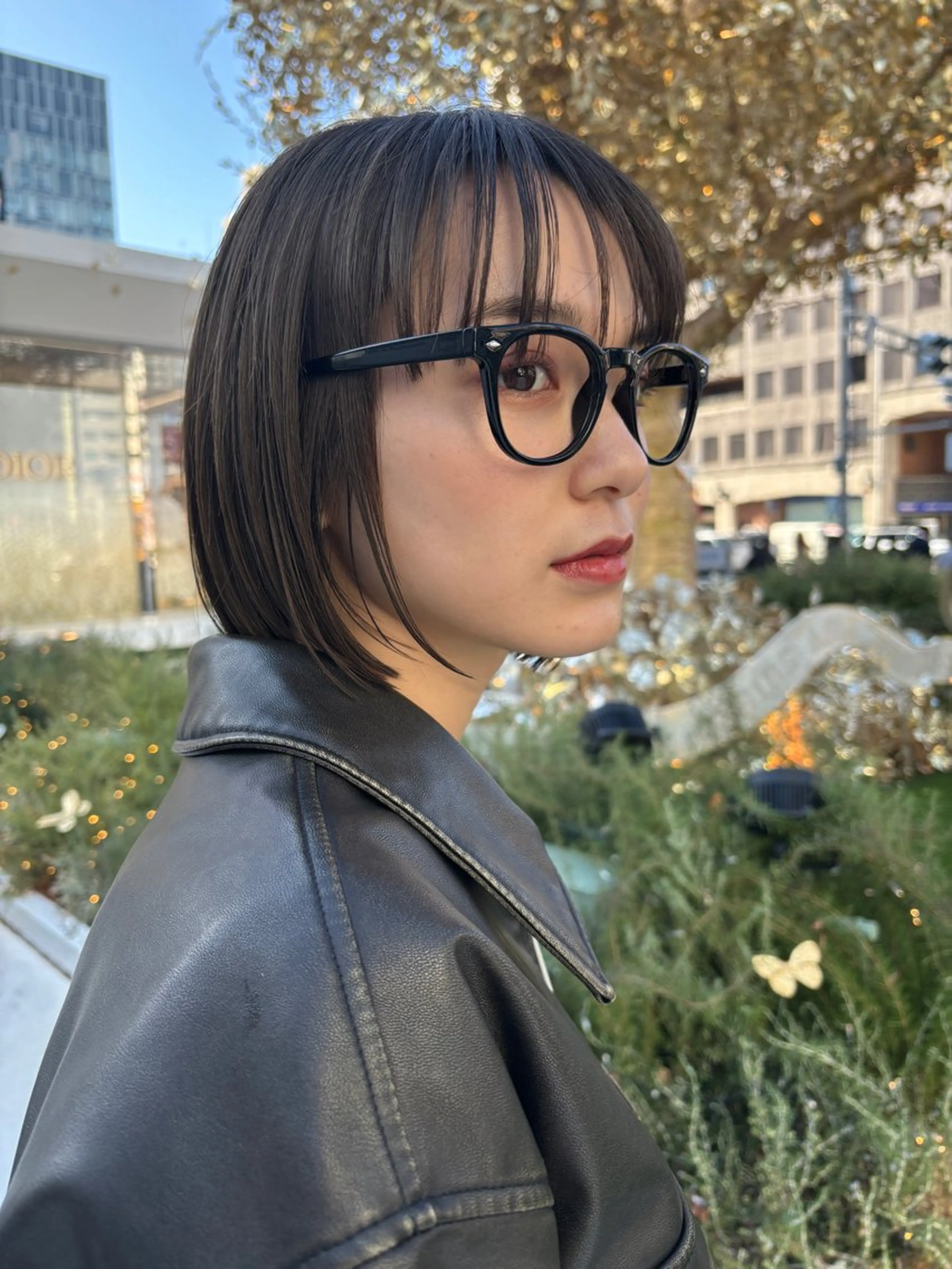 ミディアム カラー 透明感カラー MINX青山店所属・結莉/ボブ/ 縮毛矯正のヘアスタイル