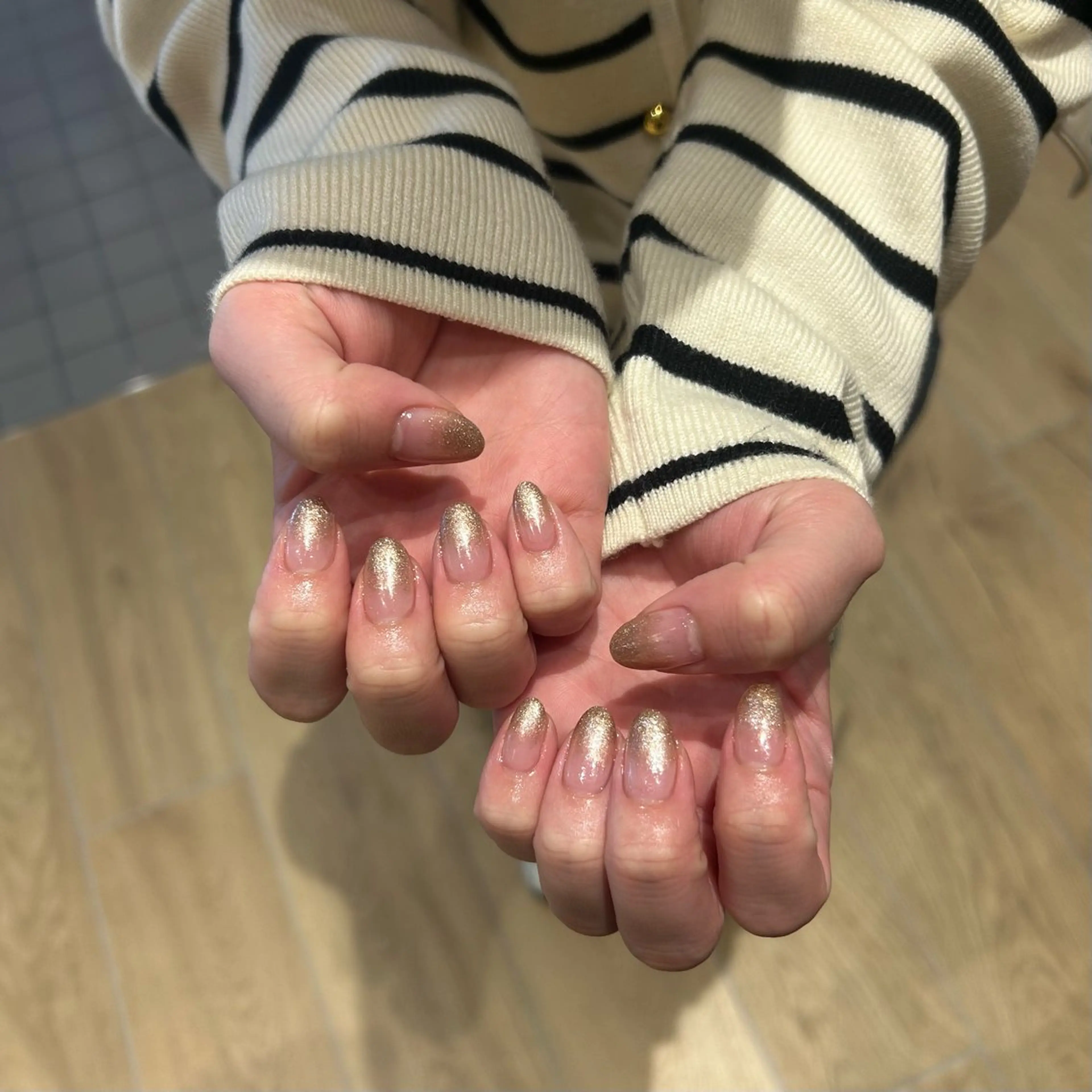 ネイル ラメ(グリッター) ラメグラデーション A. Hashimotoのネイルデザイン