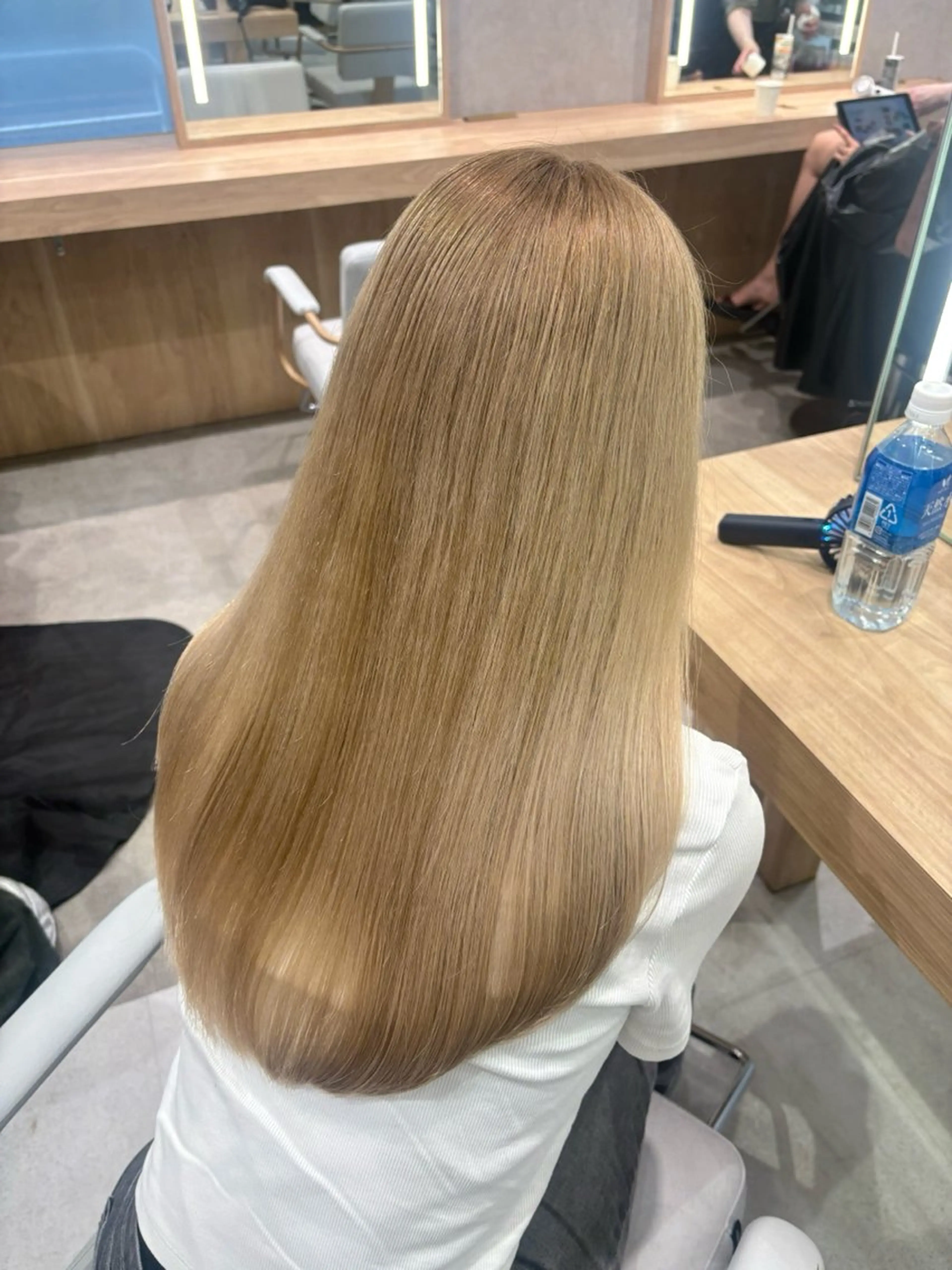 ロング カラー カット ヘアカラー トリートメント 韓国ヘア🇰🇷透明 感カラー/yui💞のヘアスタイル