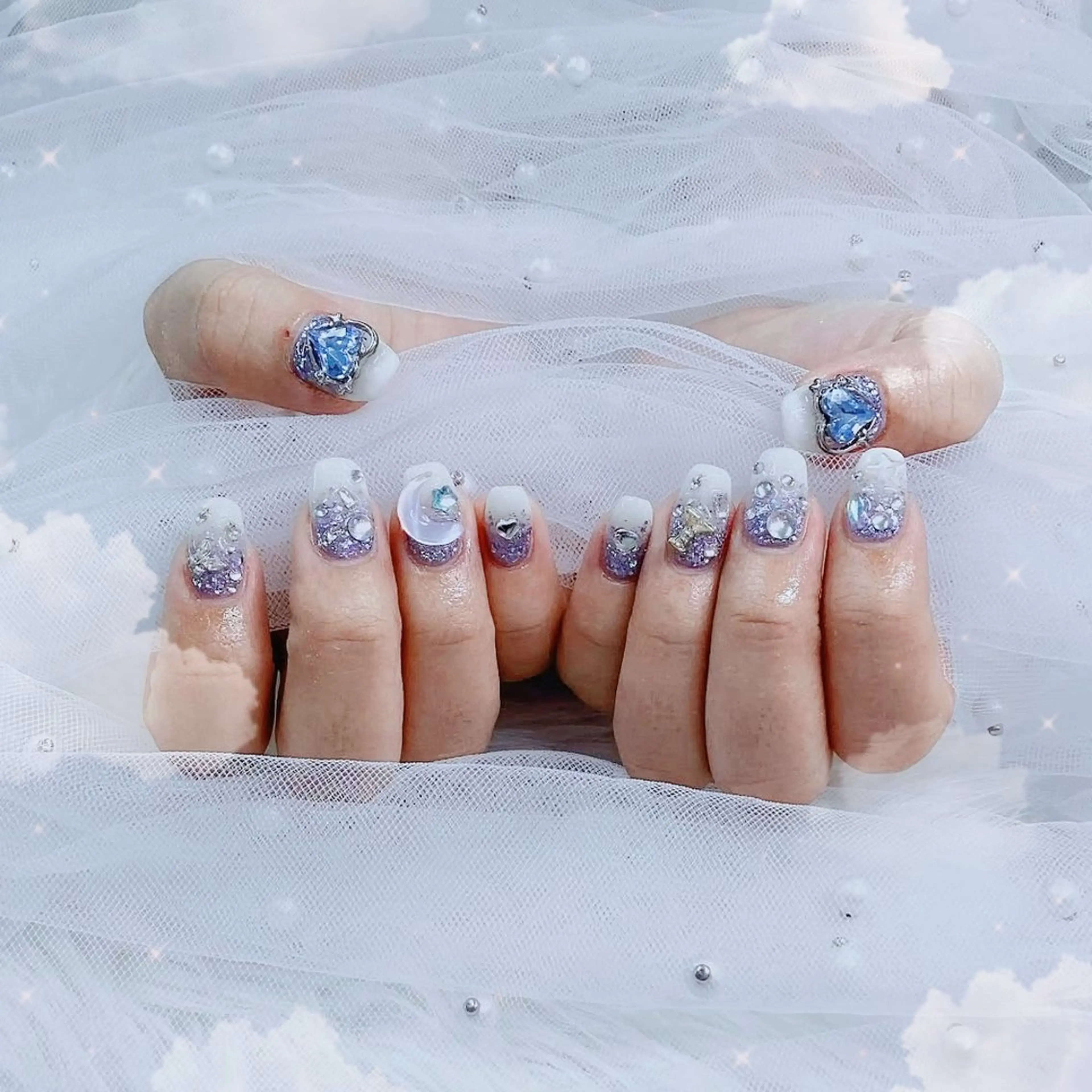 ネイル Yudia🩵 Yuiのネイルデザイン