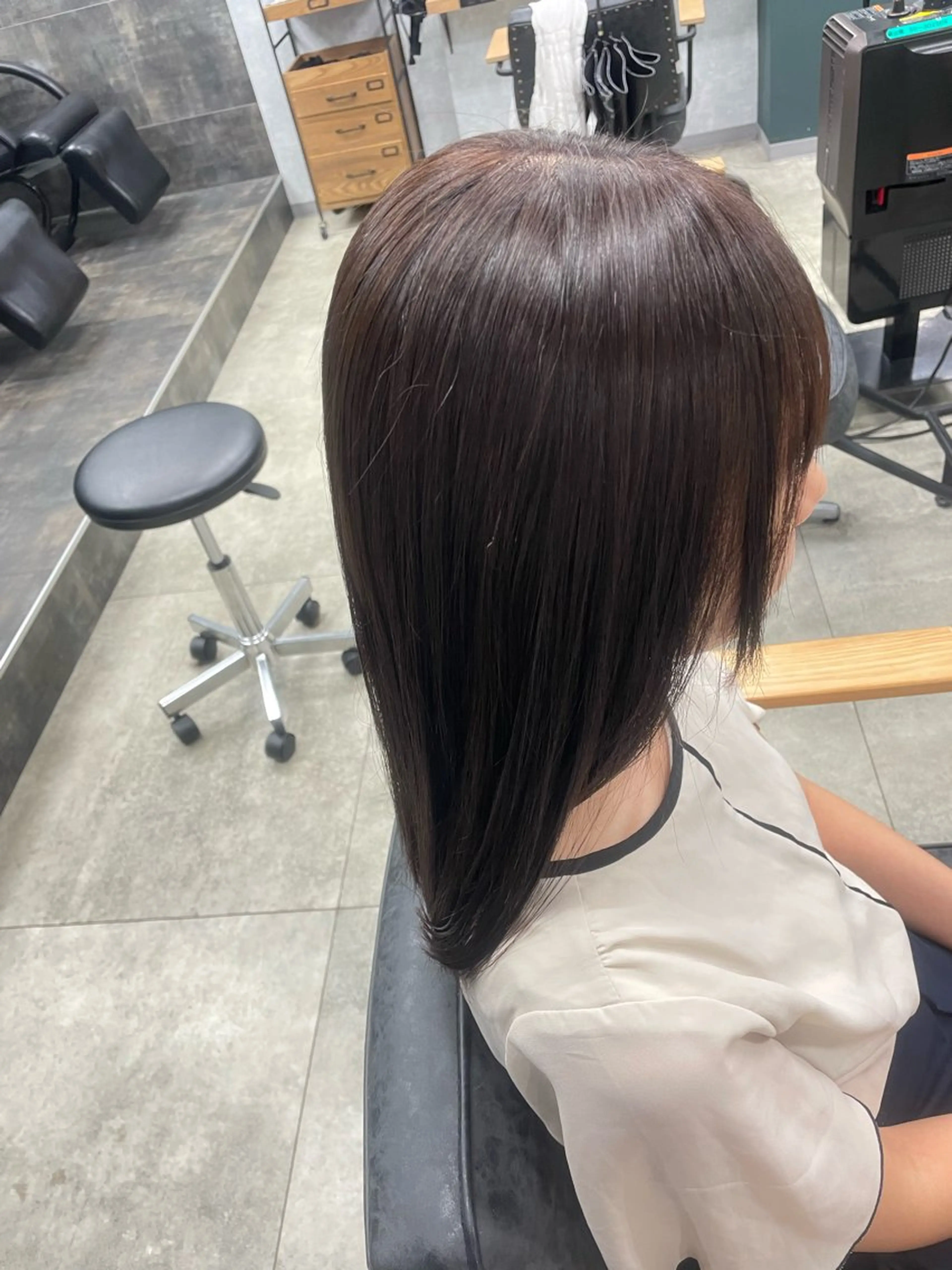 ミディアム 縮毛矯正 🩵Lutia新宿 ヒイラギ🩵のヘアスタイル