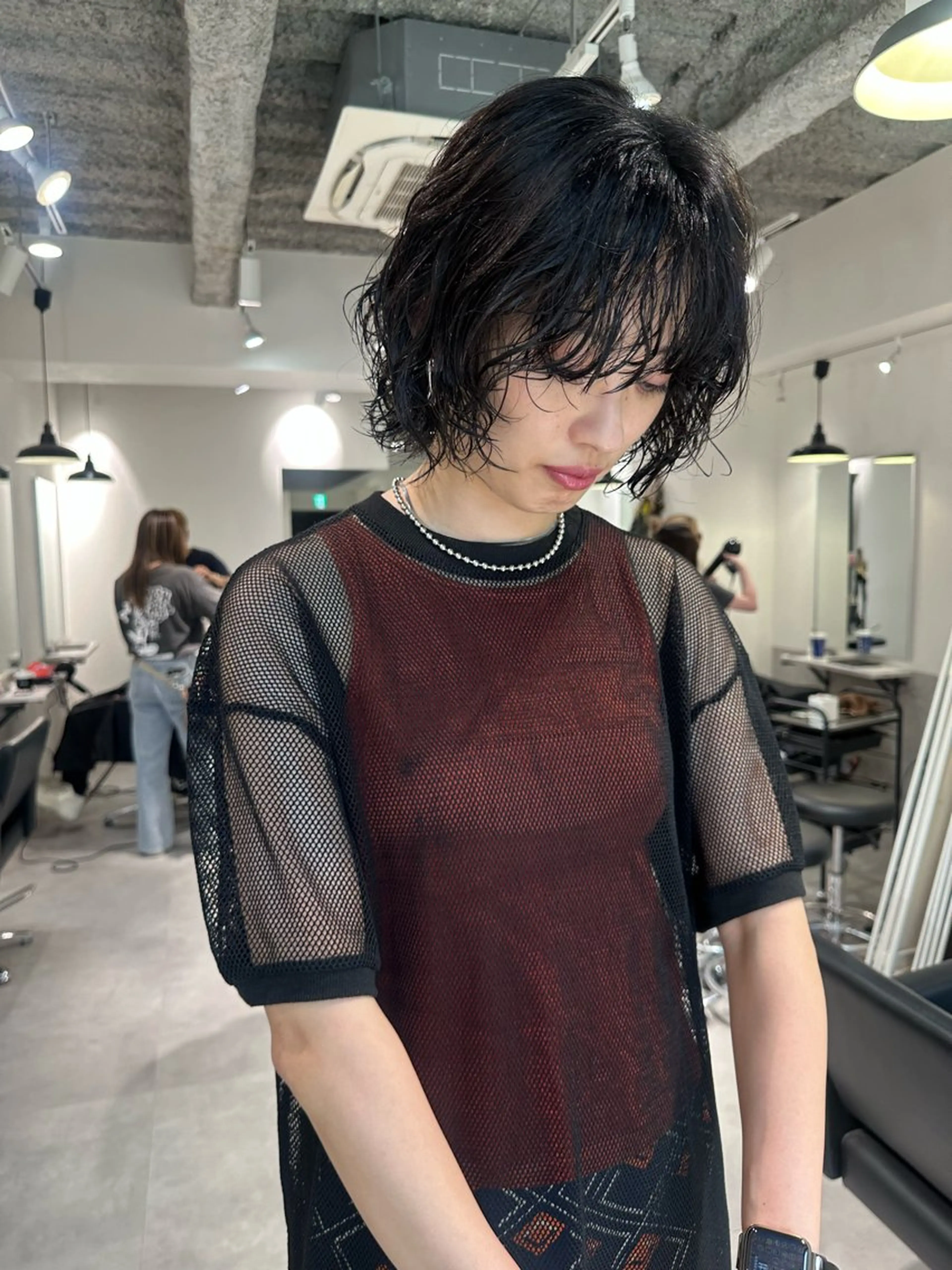 パーマ ニュアンスパーマ CIERA.南船場所属・yuna🧡/心斎橋 ハイトーン/ブリーチのヘアスタイル