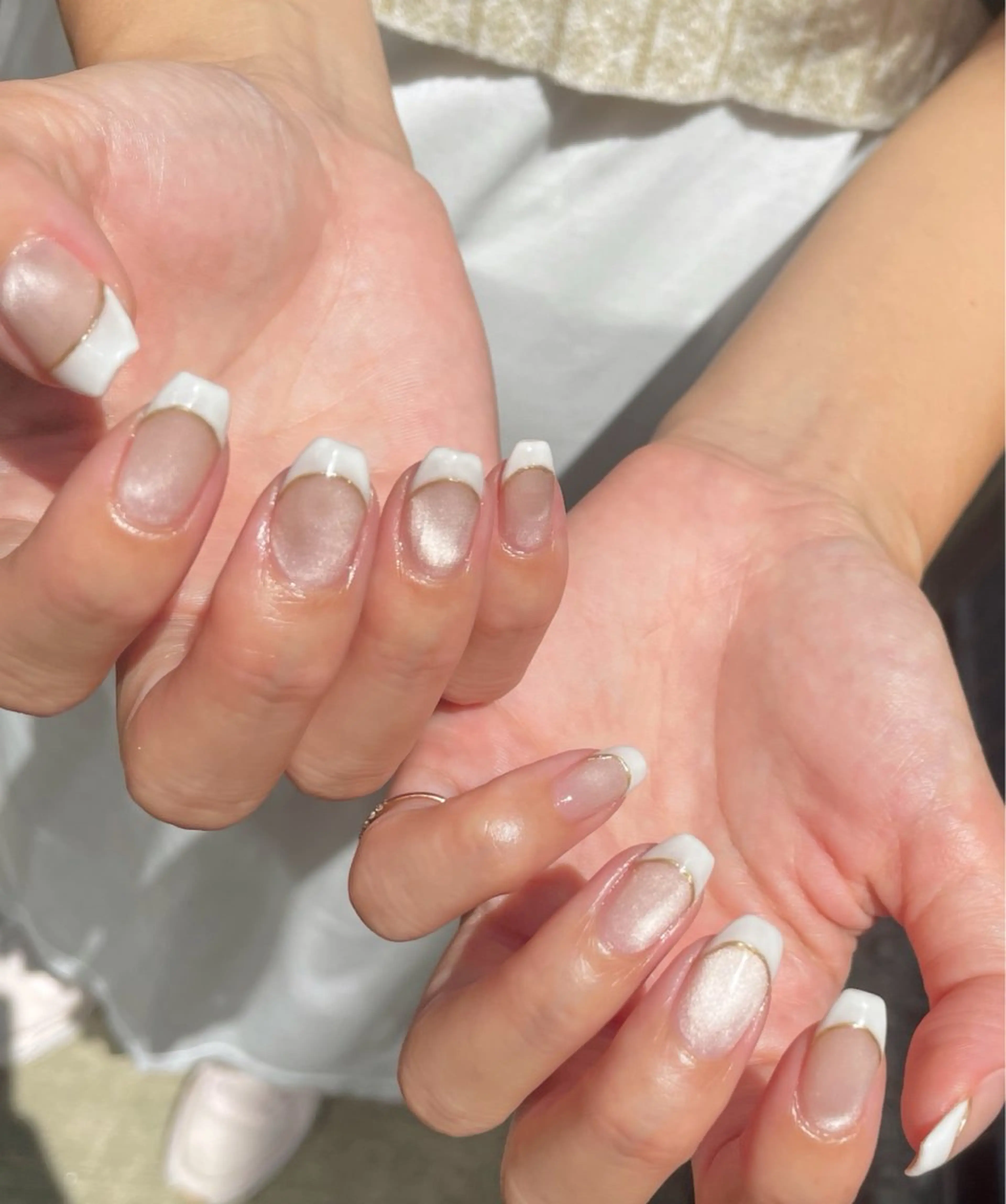 ネイル フレンチネイル マグネットネイル nail salon C.のネイルデザイン