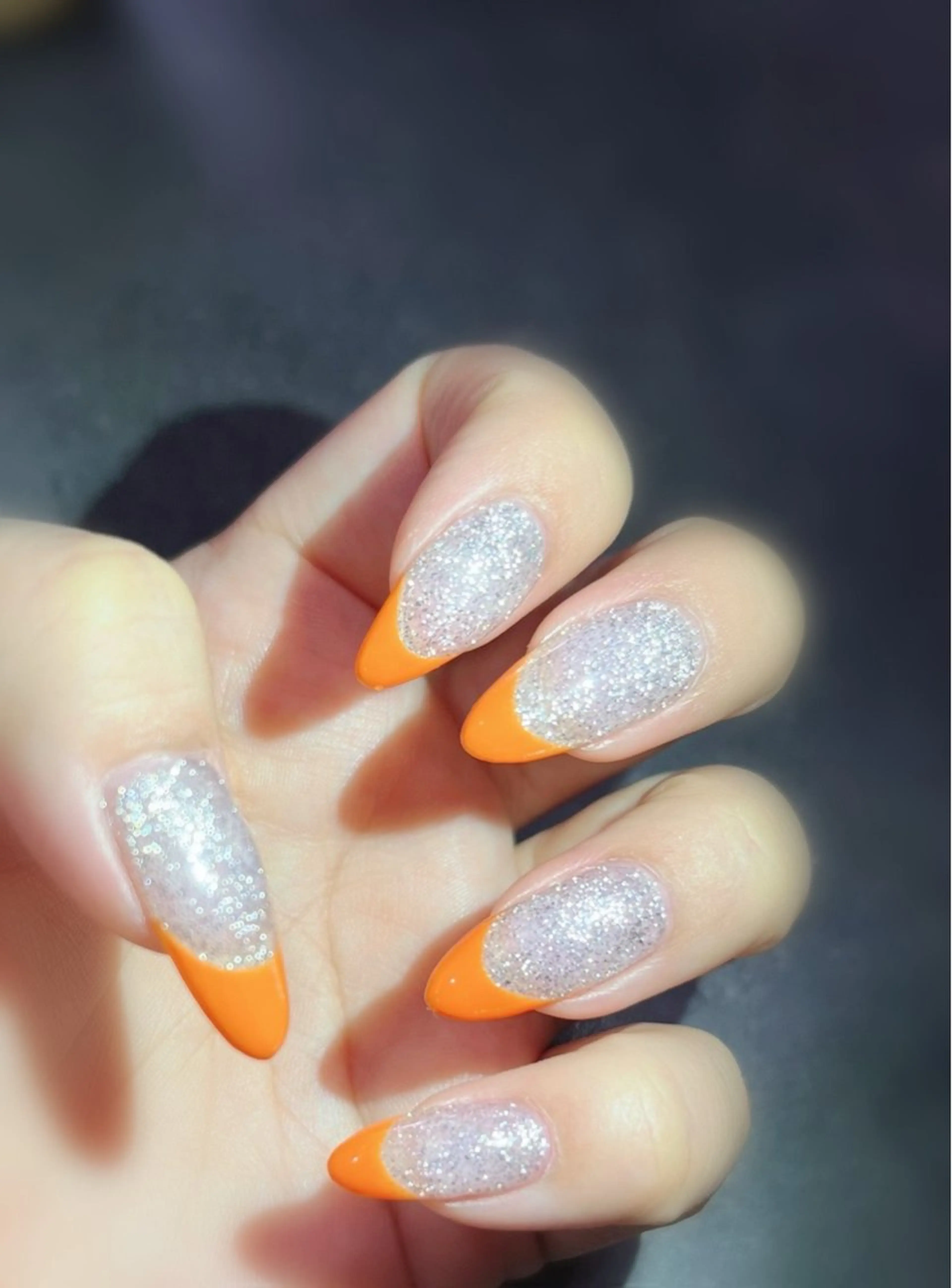 ネイル オレンジ ek.nail⭐︎ kanaのネイルデザイン