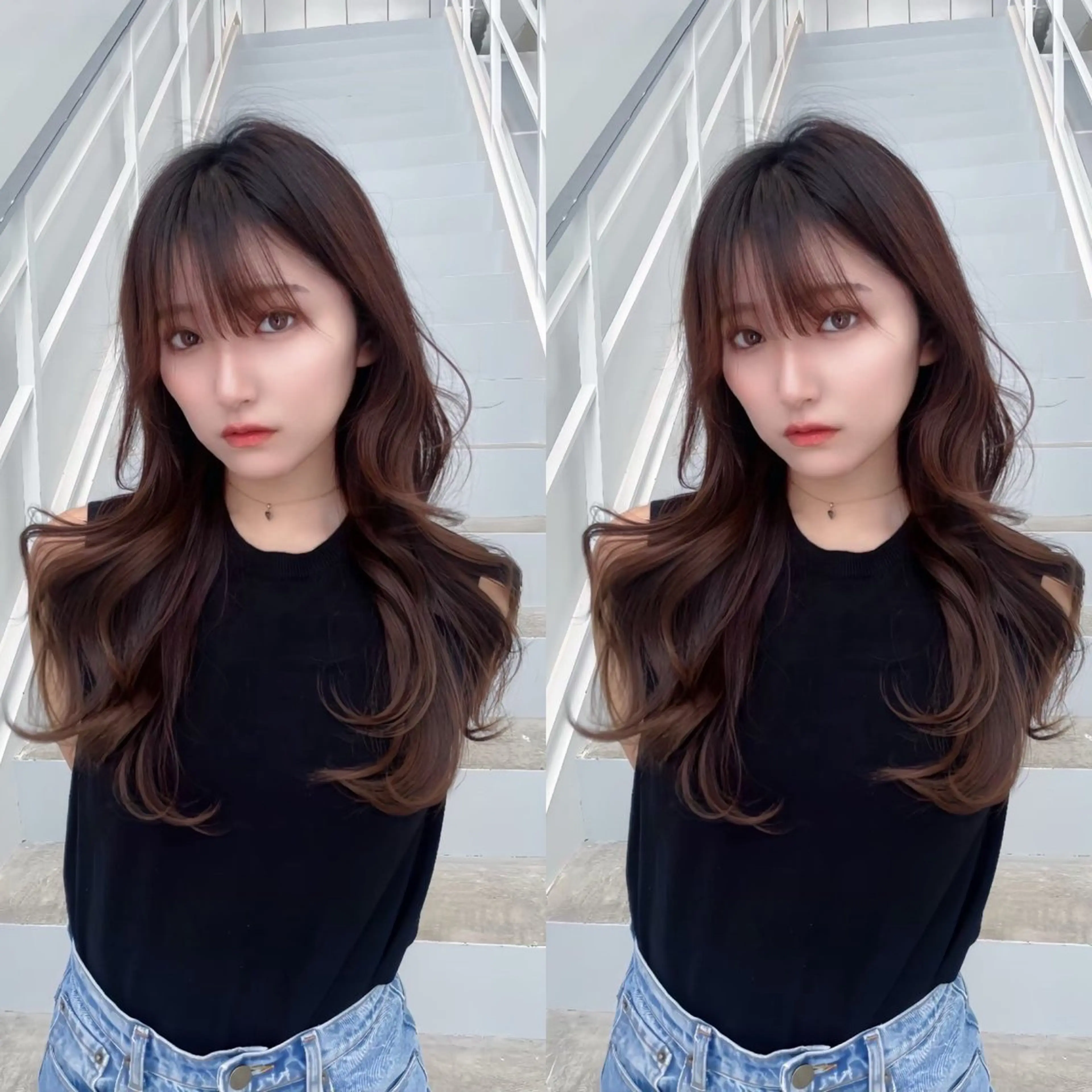 ロング カラー 韓国ヘア/髪質改善 TAKAHIROのヘアスタイル