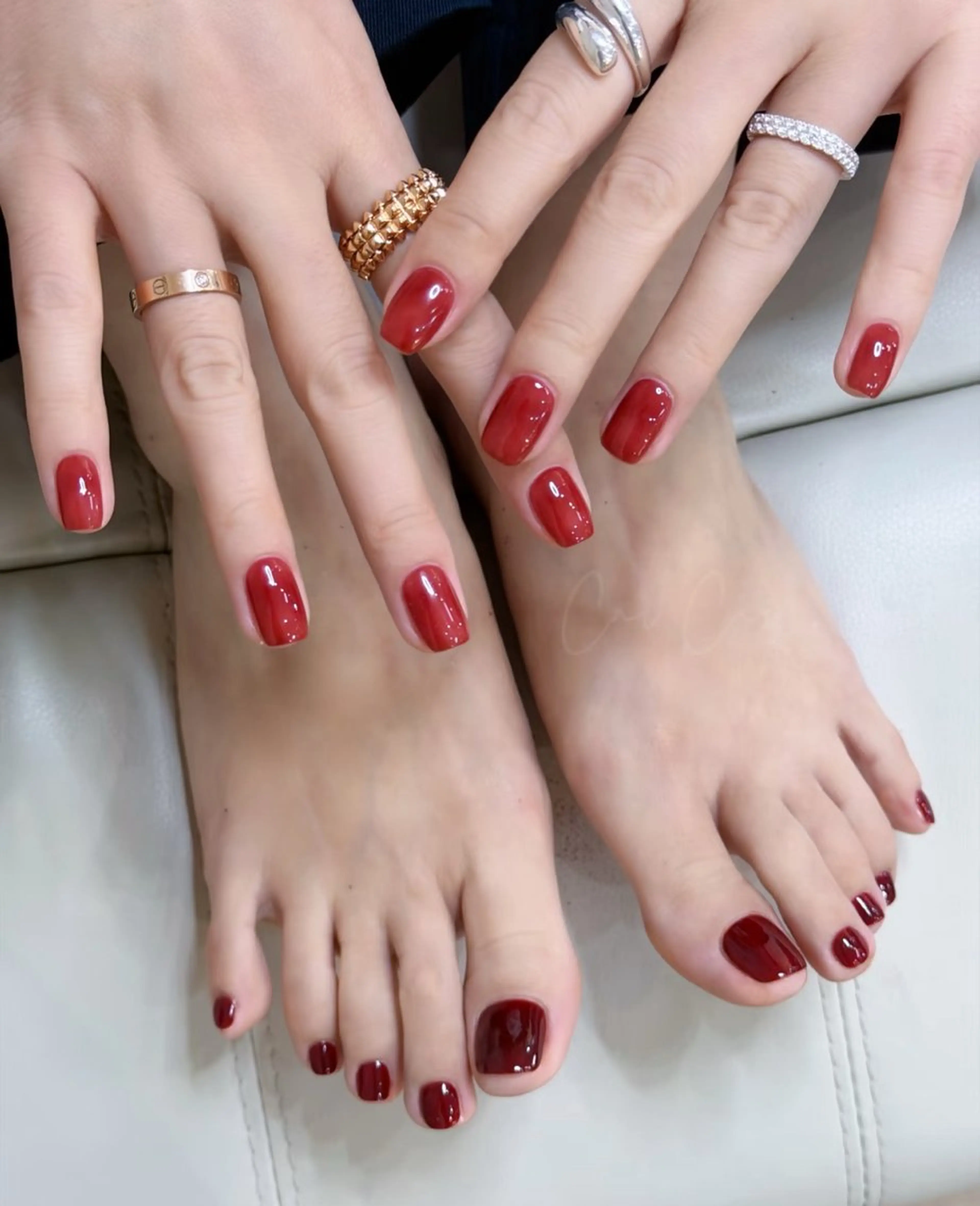 ネイル ハンドネイル フットネイル MoonNail ユリ🌸のネイルデザイン