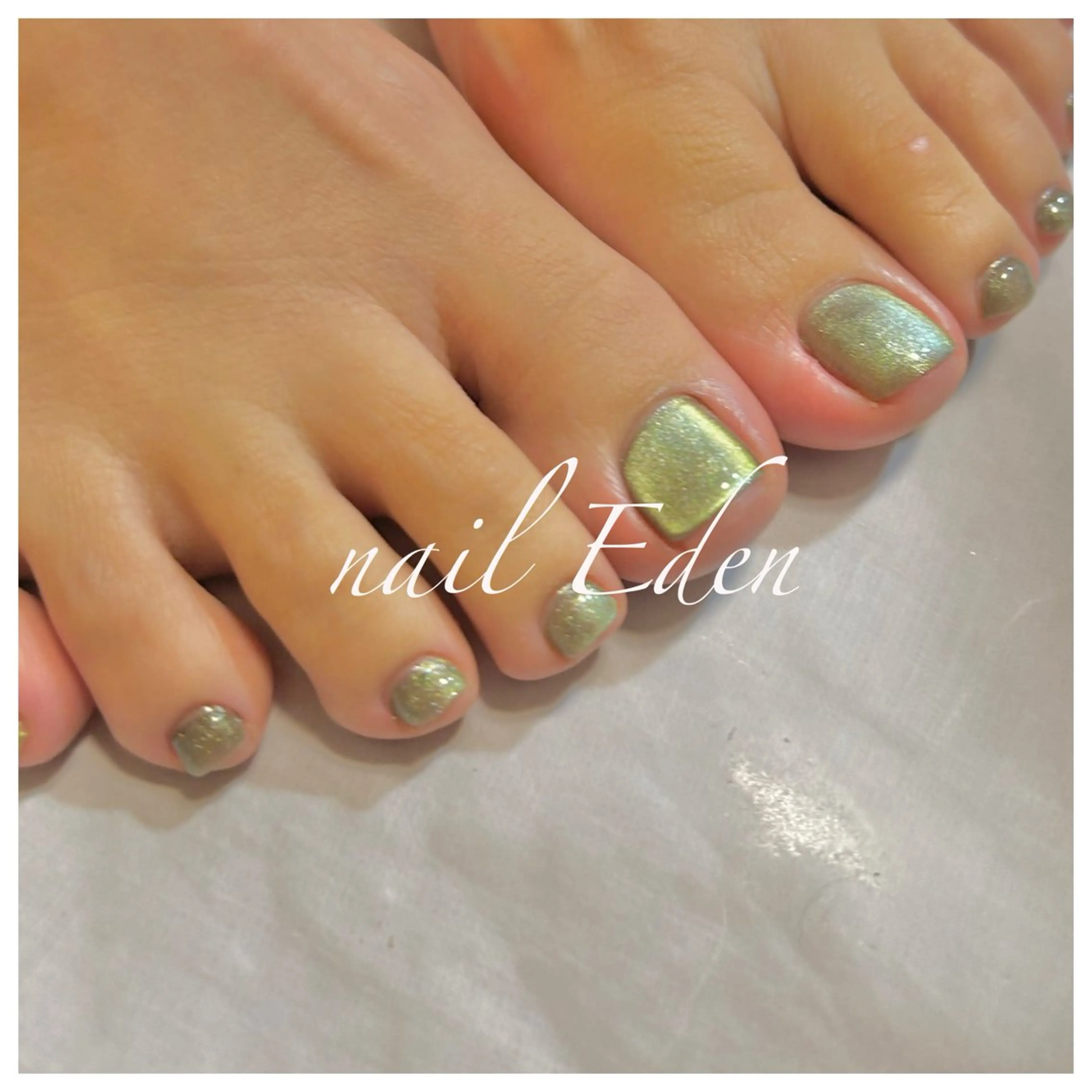 ネイル マグネットネイル フットネイル Eden　private nail saron所属・Eden ♾️のネイルデザイン